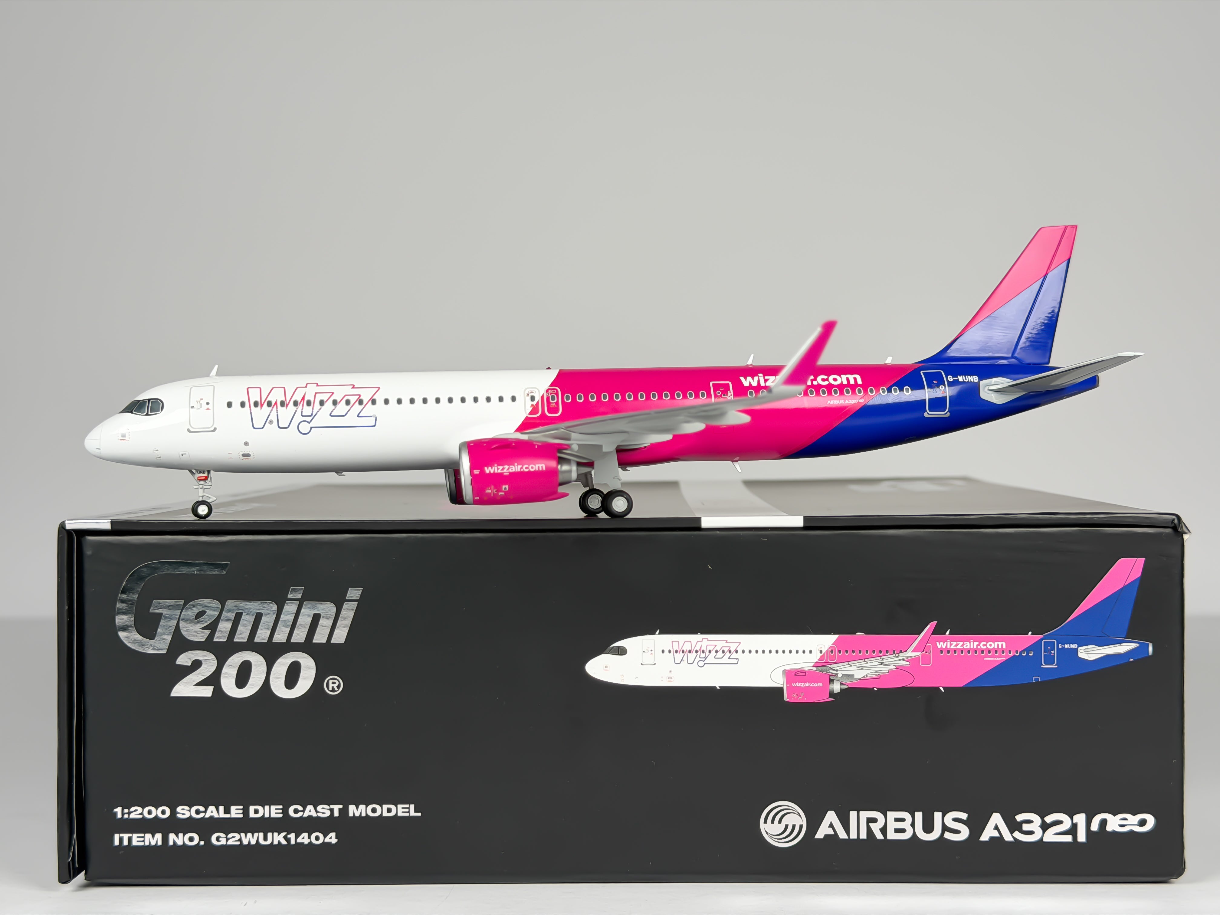 Wizz Air Airbus A321neo 1:200 Gemini Jets G-WUNB (G2WUK1404)