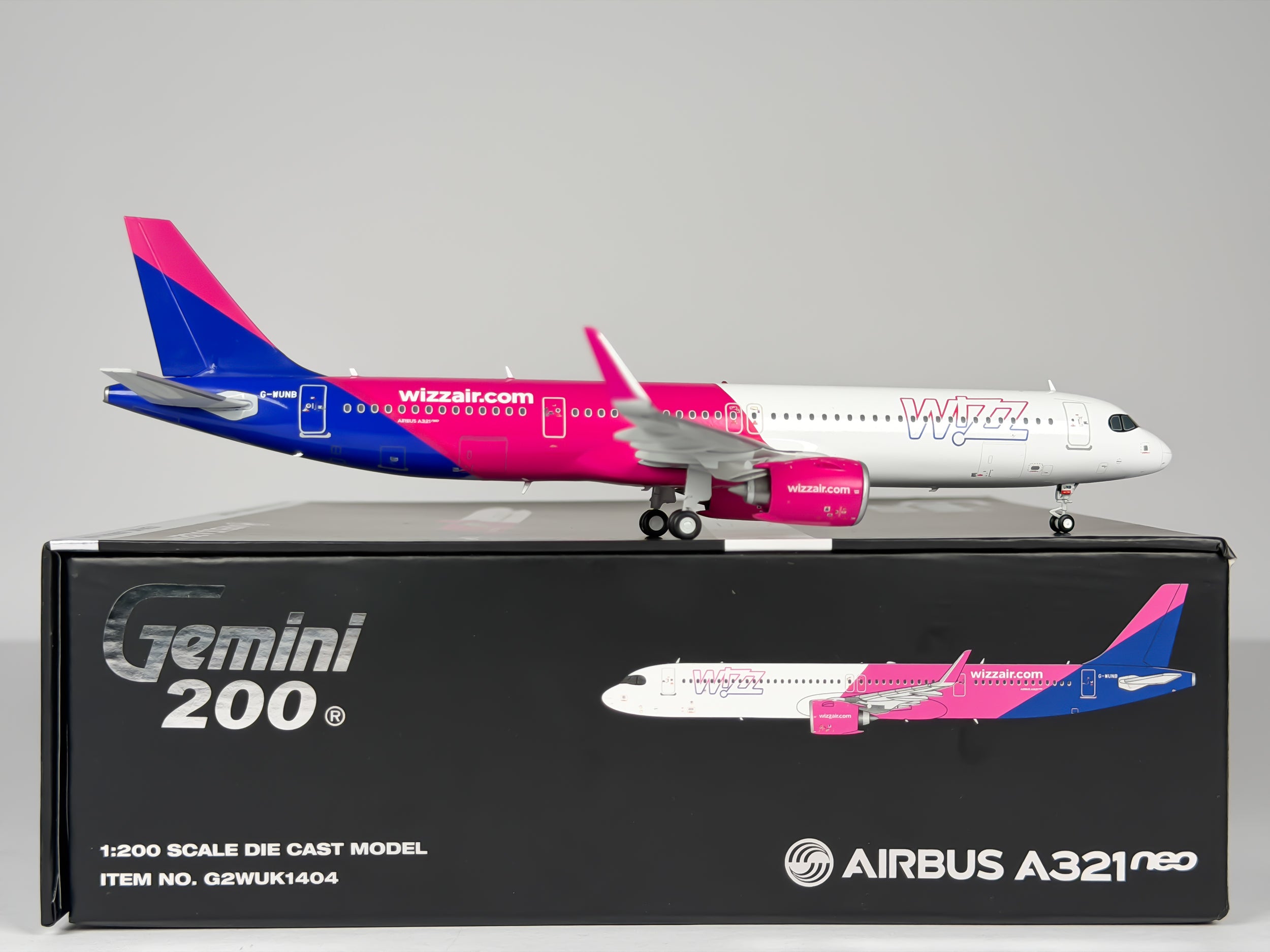 Wizz Air Airbus A321neo 1:200 Gemini Jets G-WUNB (G2WUK1404)
