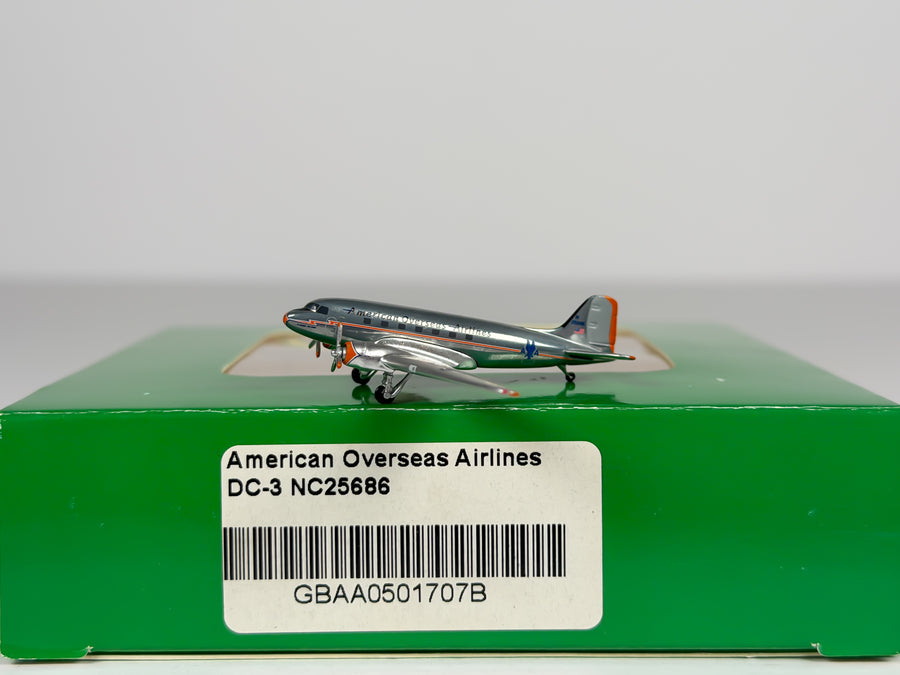 American Overseas Airlines Douglas DC-3 1:400 Aeroclassics N25686 (GBAA0501707B)