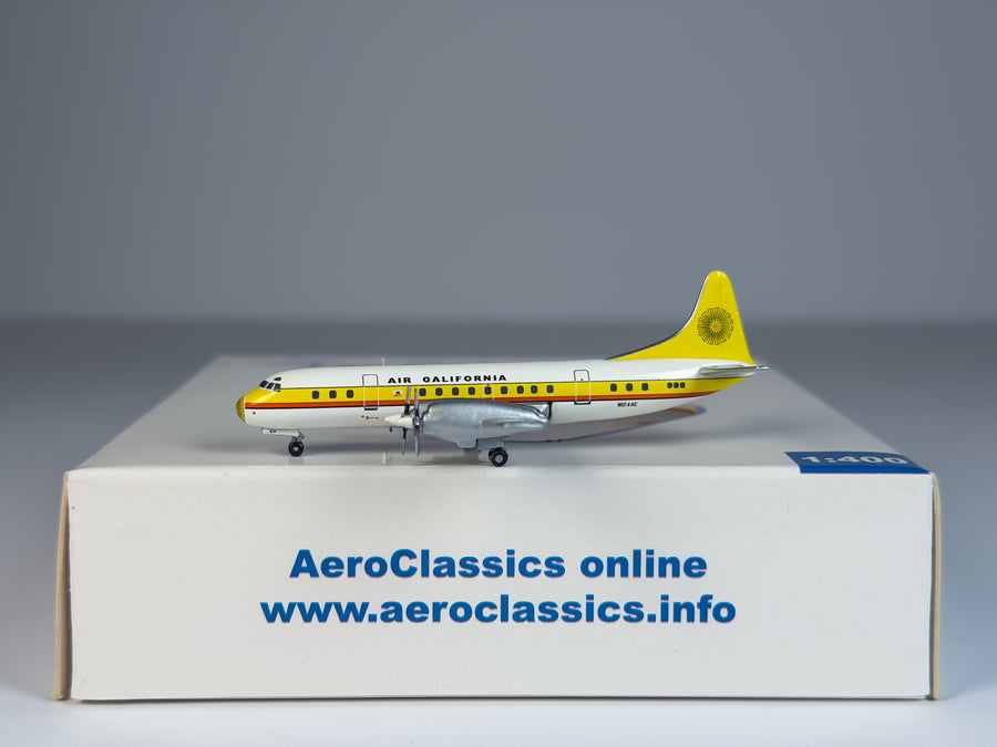 Air California Lockheed L-188 Electra 1:400 Aeroclassics N124AC (GBN124AC)