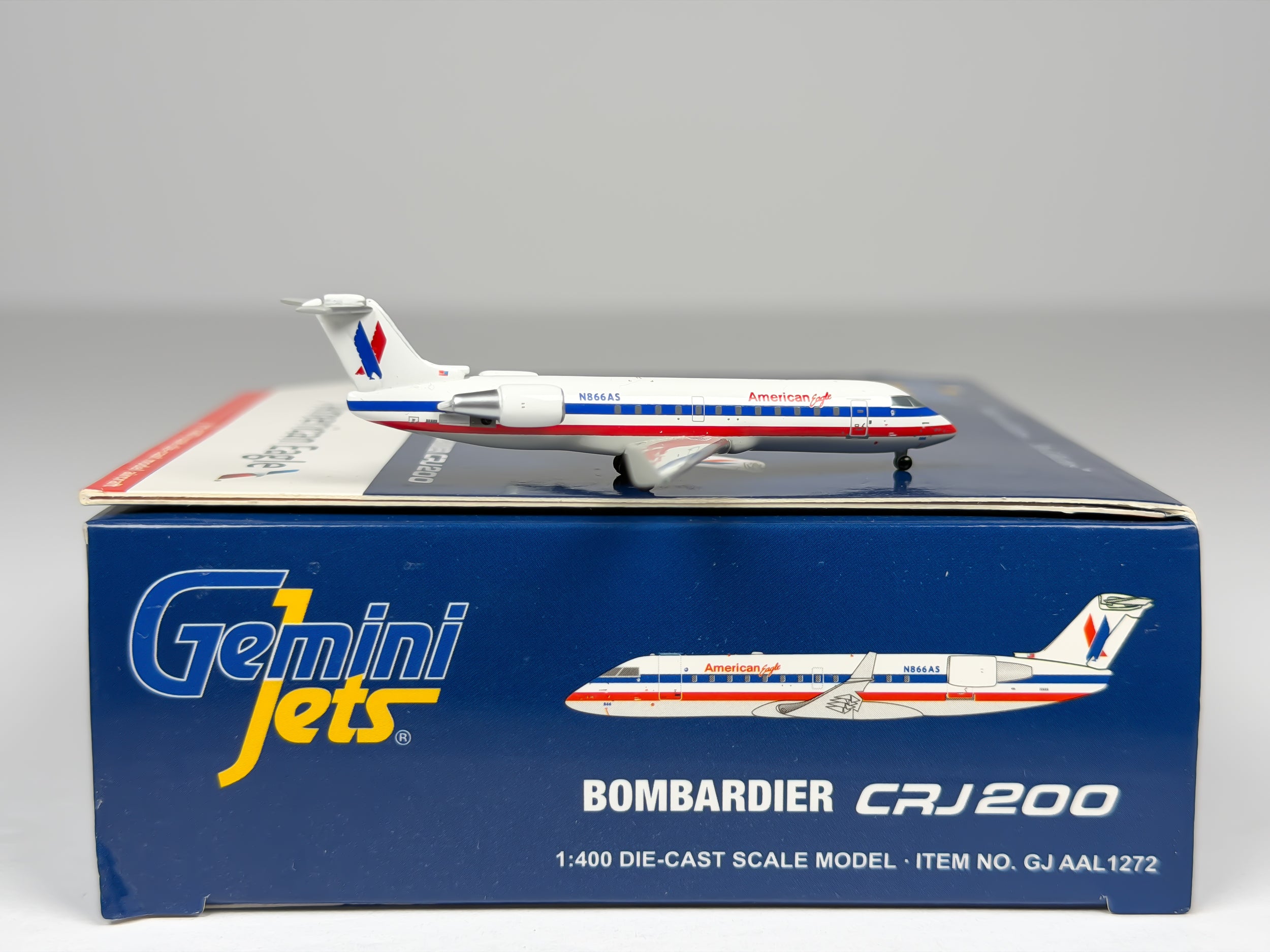 American Eagle Bombardier CRJ200 1:400 Gemini Jets N866AS (GJAAL1272)