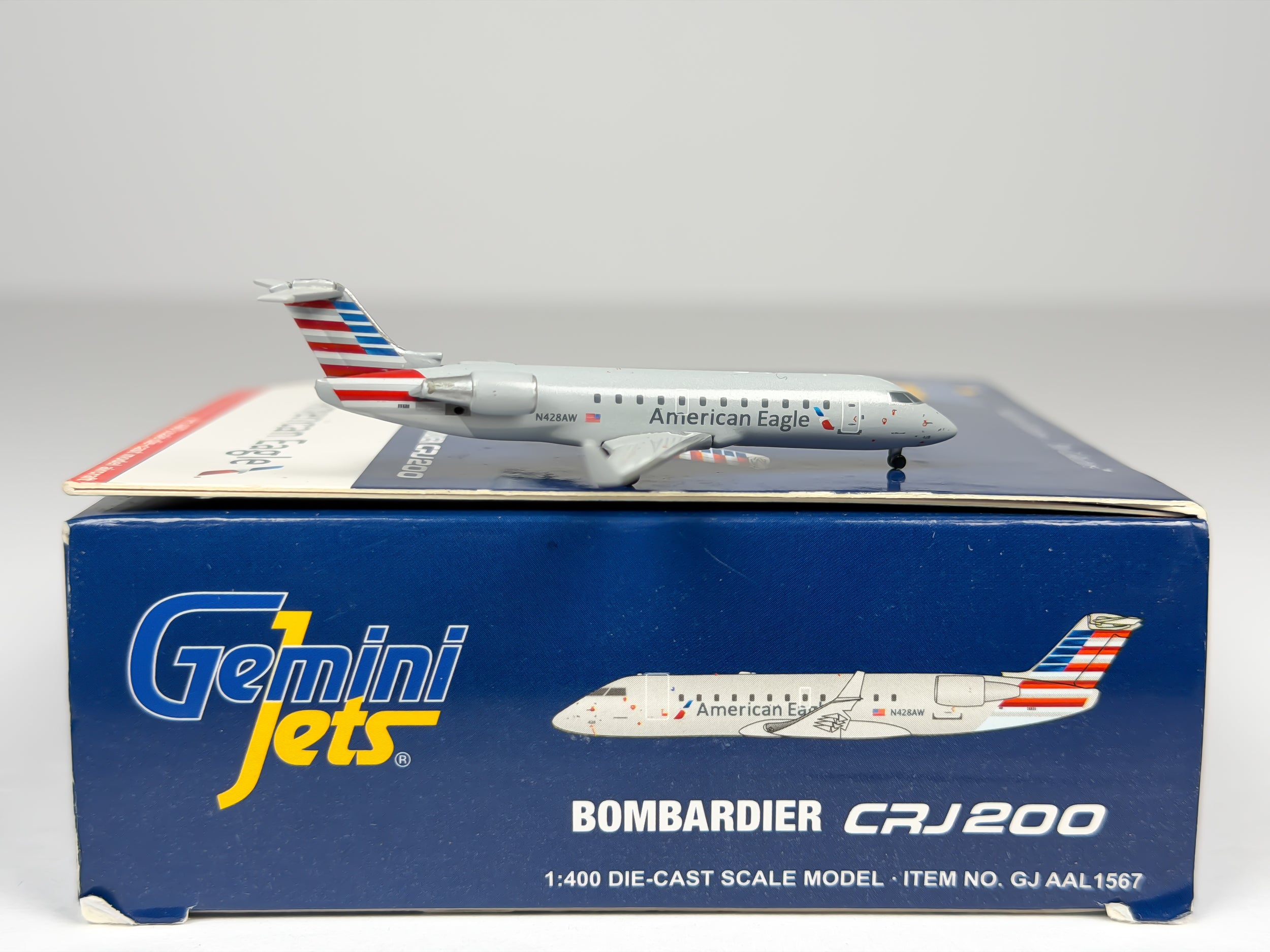 American Eagle Bombardier CRJ200 1:400 Gemini Jets N428AW (GJAAL1567)