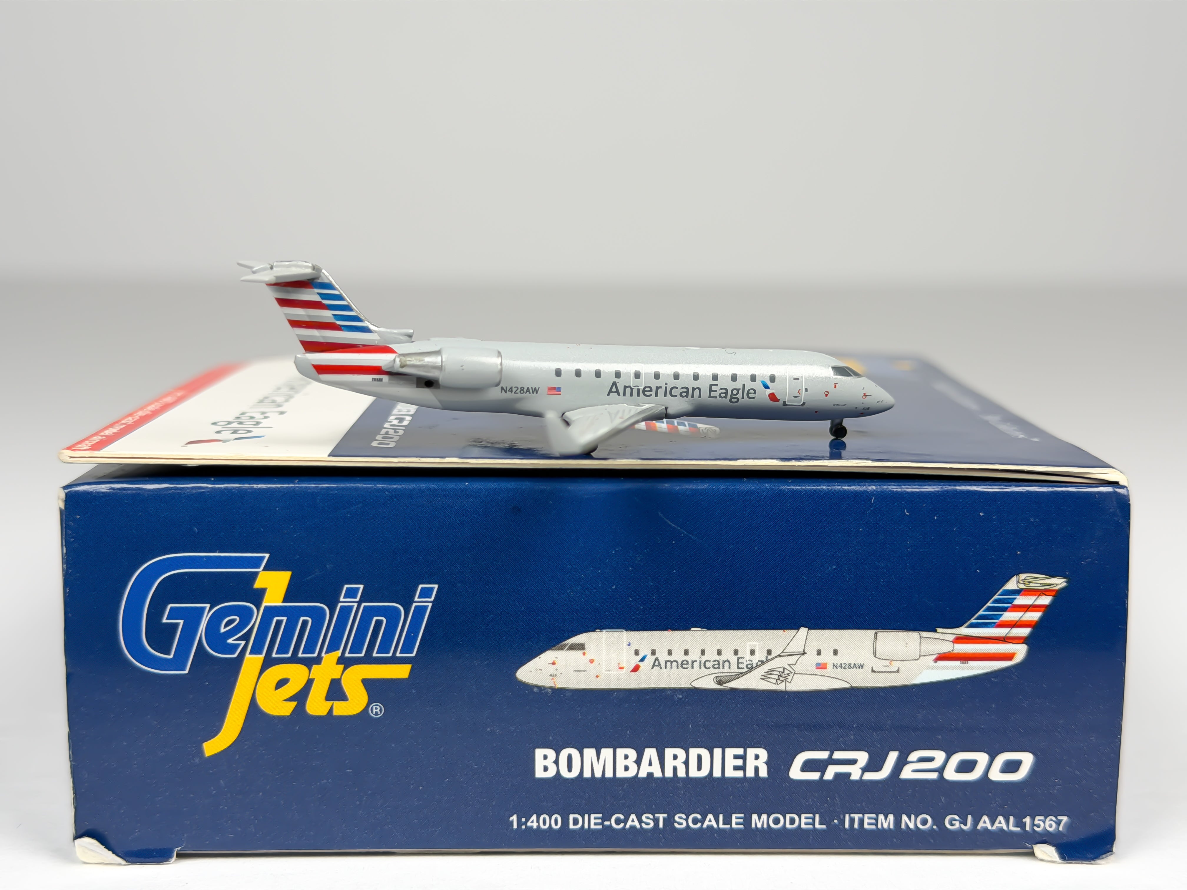 American Eagle Bombardier CRJ200 1:400 Gemini Jets N428AW (GJAAL1567)