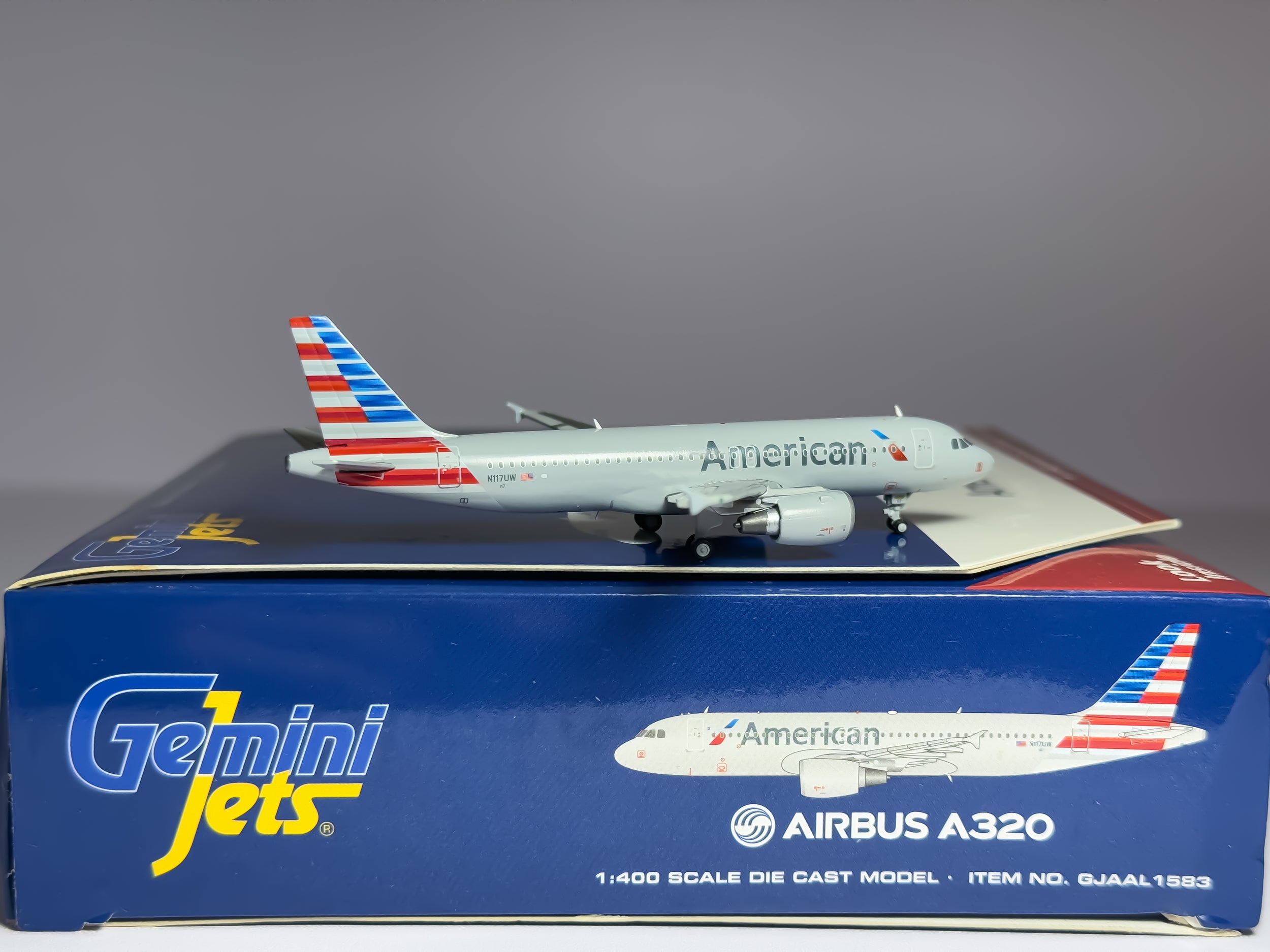 American Airlines Airbus A320 1:400 Gemini Jets N117UW (GJAAL1583)