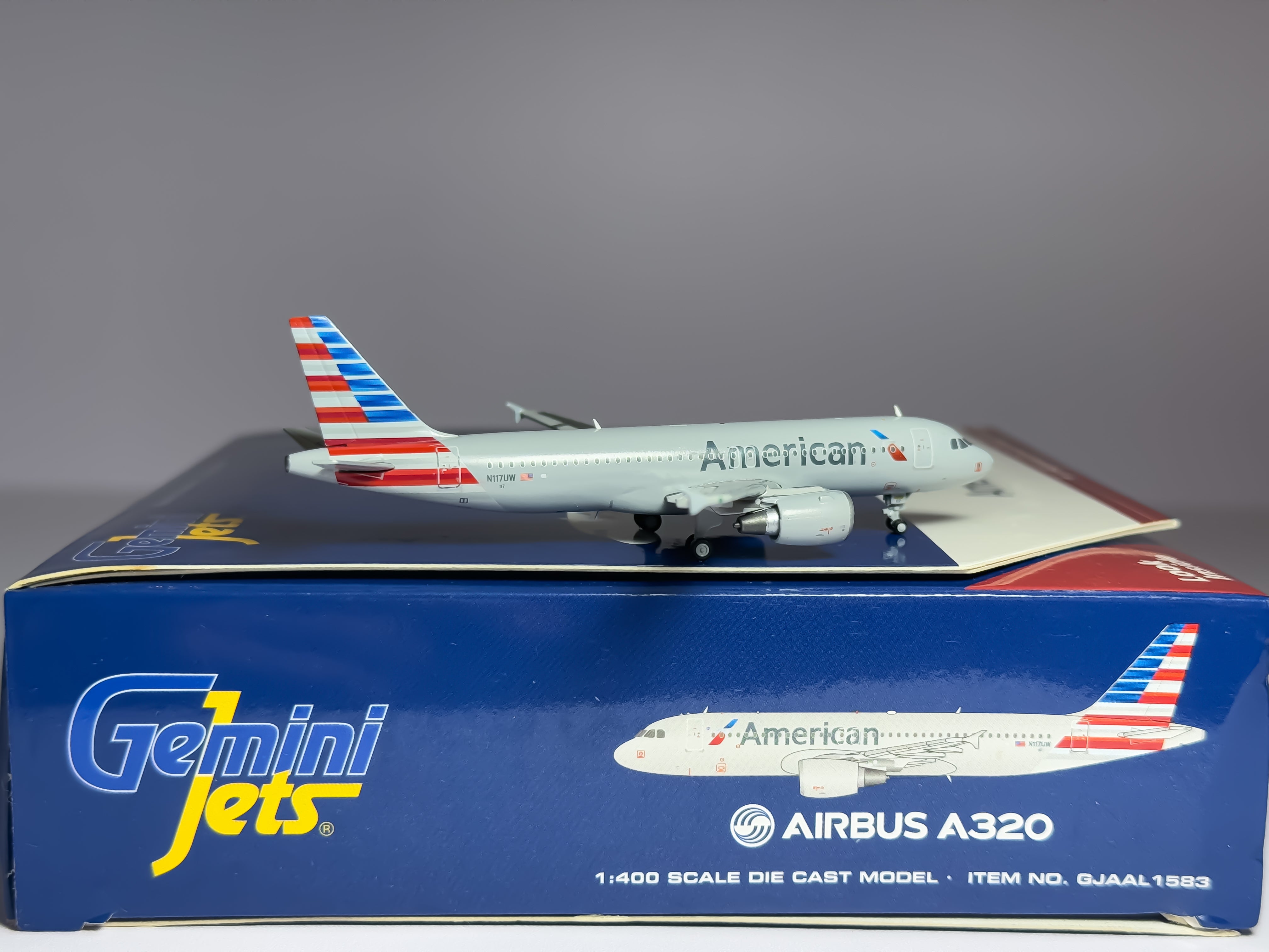 American Airlines Airbus A320 1:400 Gemini Jets N117UW (GJAAL1583)