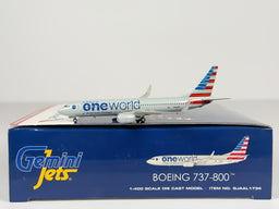 American Airlines Boeing 737-800 1:400 Gemini Jets N837NN (GJAAL1734)