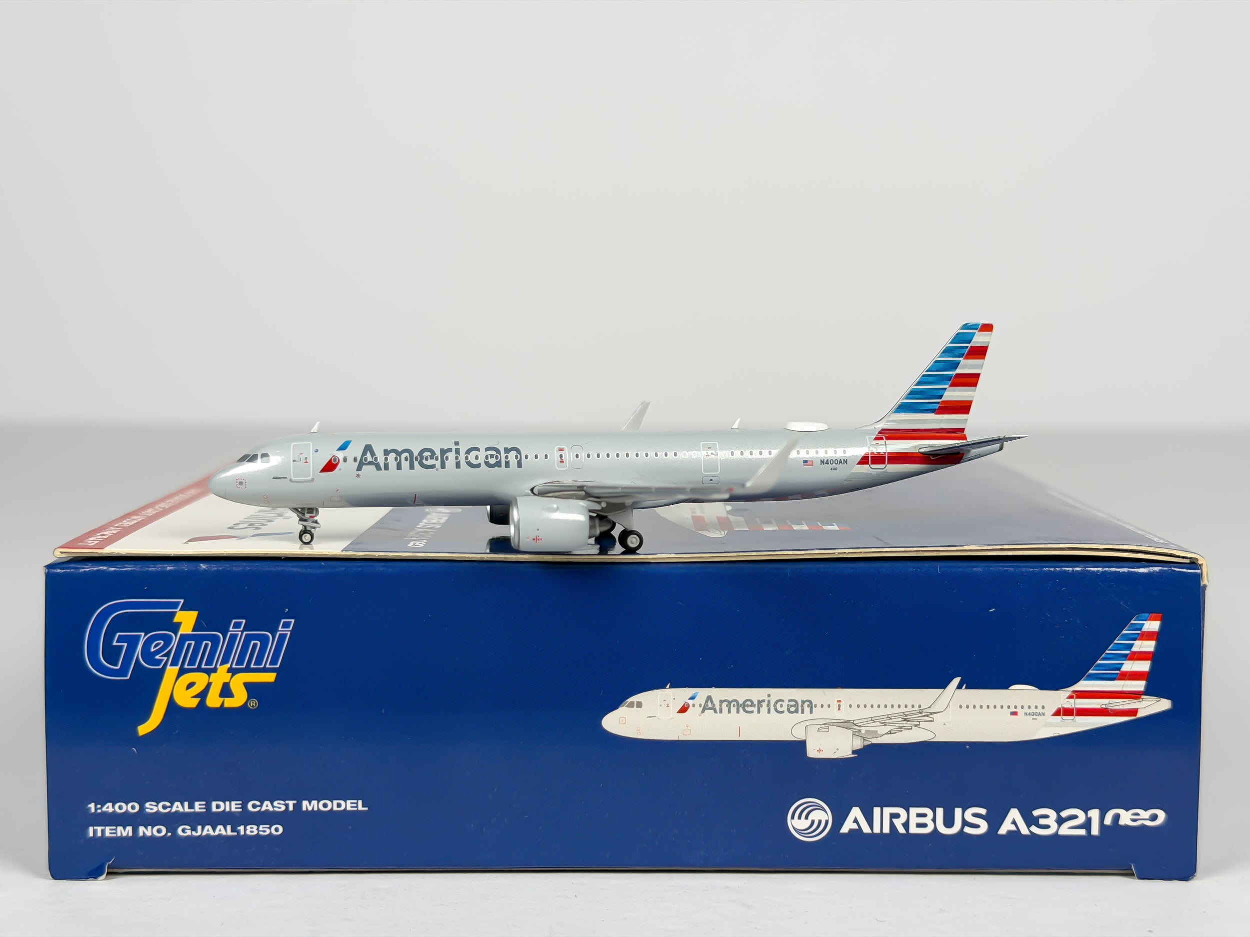 American Airlines Airbus A321neo 1:400 Gemini Jets N400AN (GJAAL1850)