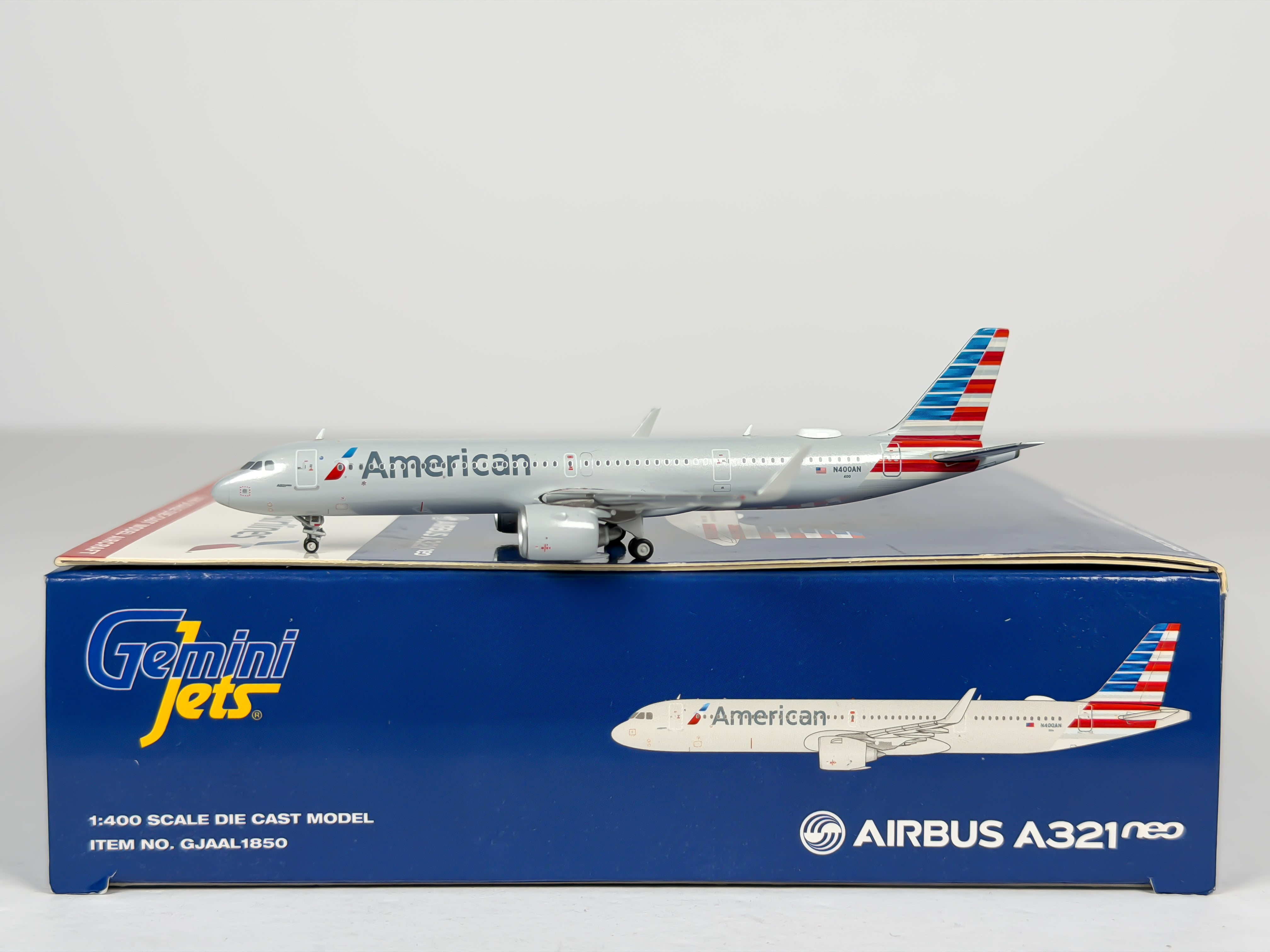 American Airlines Airbus A321neo 1:400 Gemini Jets N400AN (GJAAL1850)