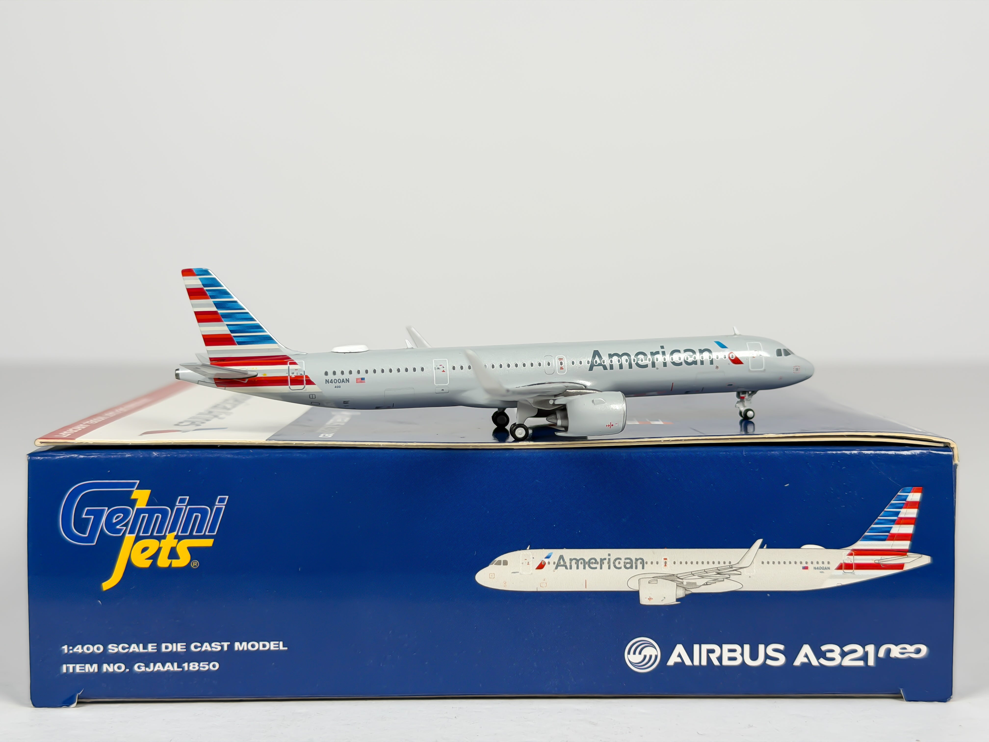 American Airlines Airbus A321neo 1:400 Gemini Jets N400AN (GJAAL1850)