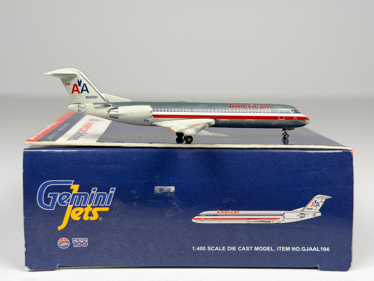 American Airlines Fokker 100 1:400 Gemini Jets N1400H (GJAAL194)