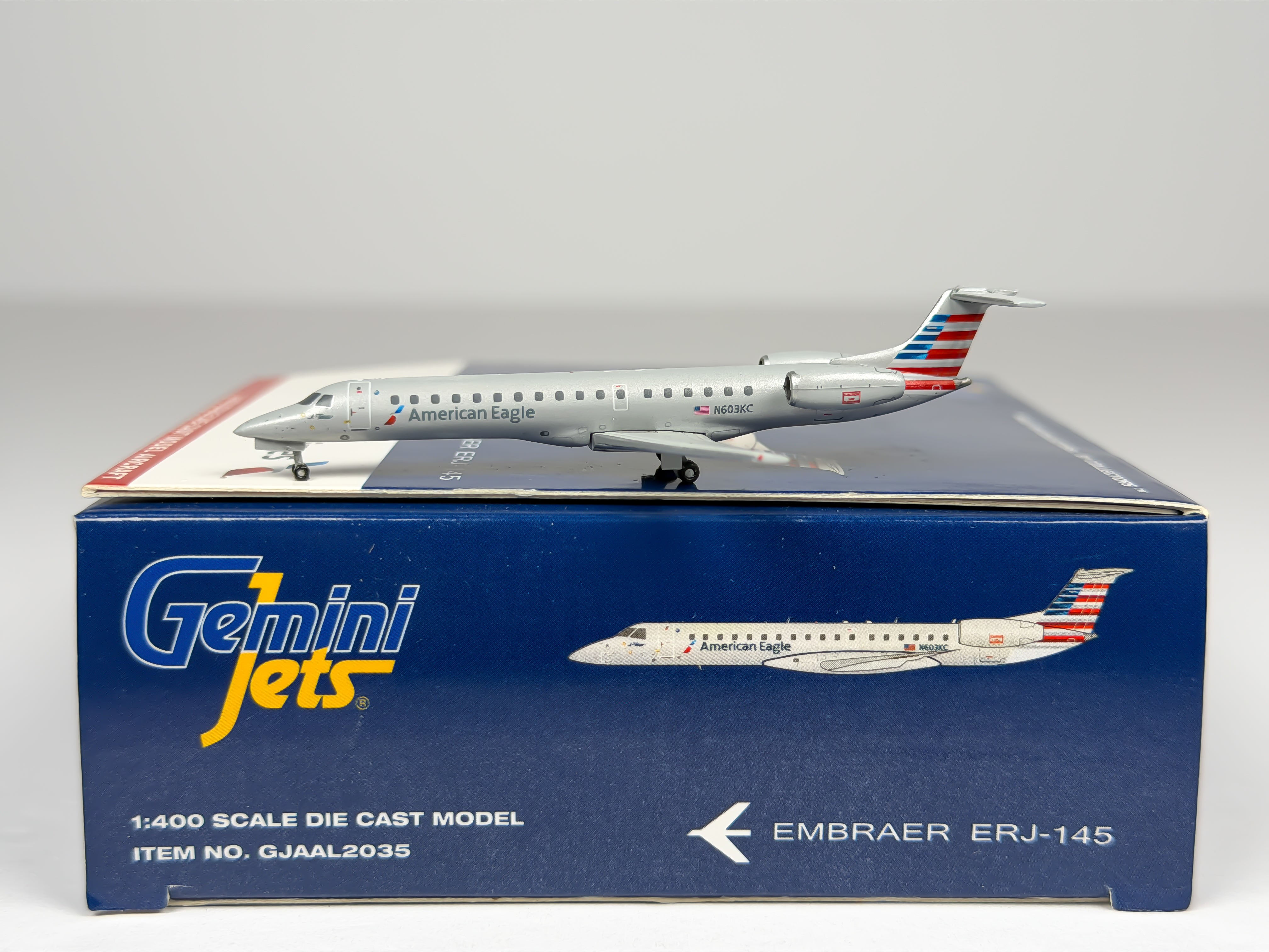 American Eagle Embraer E145 1:400 Gemini Jets N603KC (GJAAL2035)