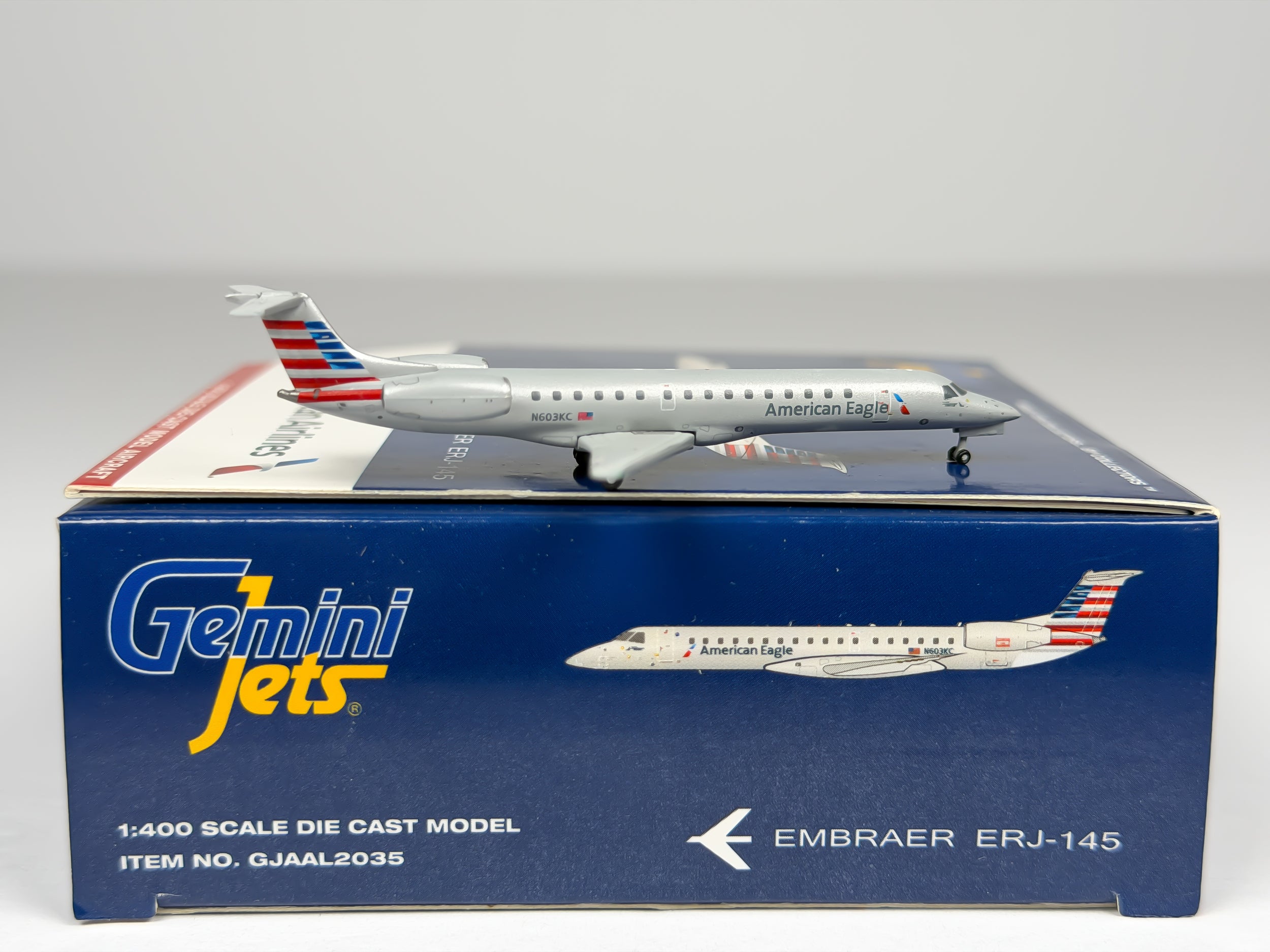 American Eagle Embraer E145 1:400 Gemini Jets N603KC (GJAAL2035)