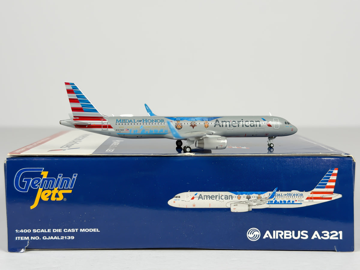 American Airlines Airbus A321 1:400 Gemini Jets N167AN (GJAAL2139)