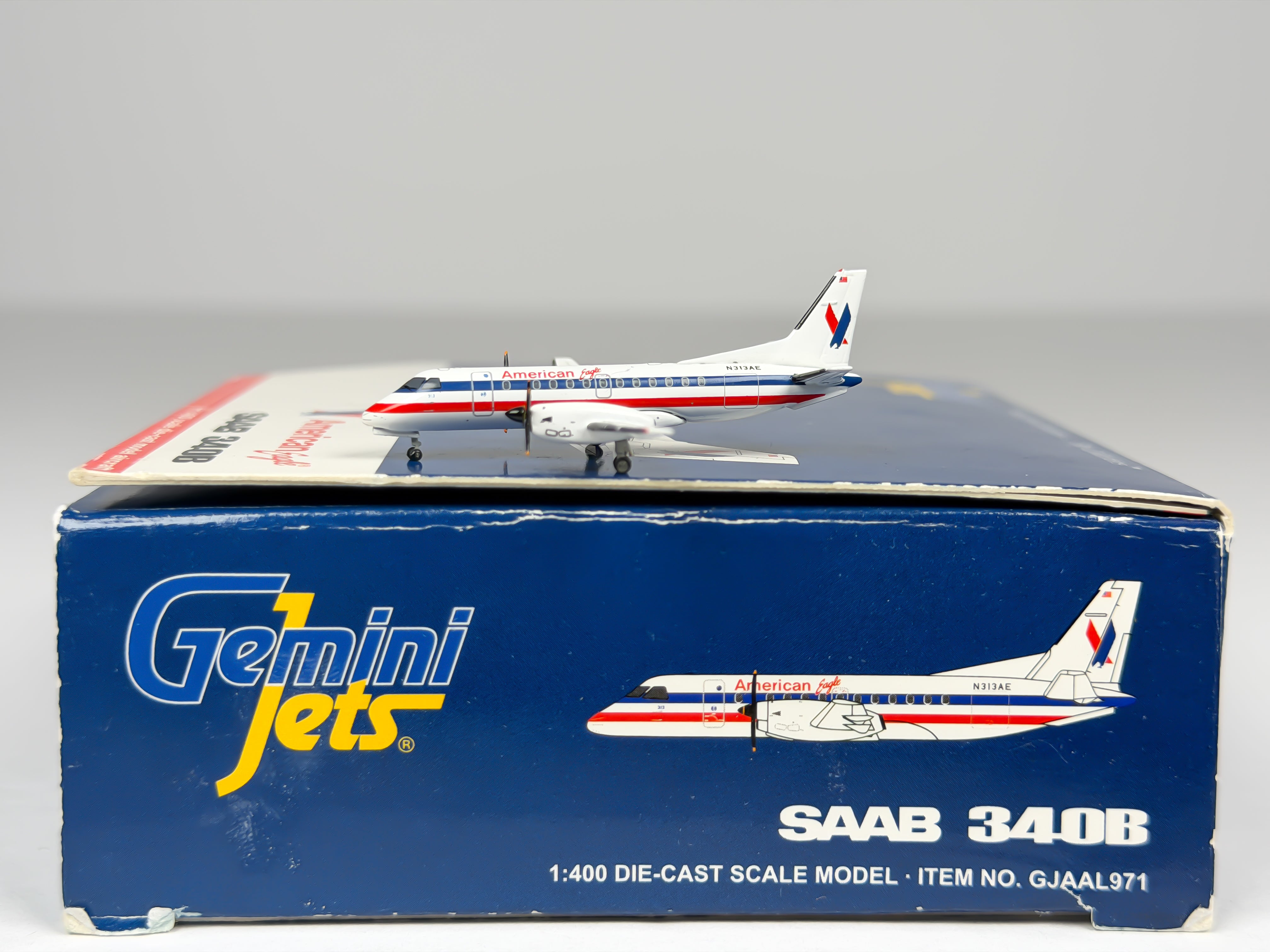American Eagle Saab 340 1:400 Gemini Jets N313AE (GJAAL971)