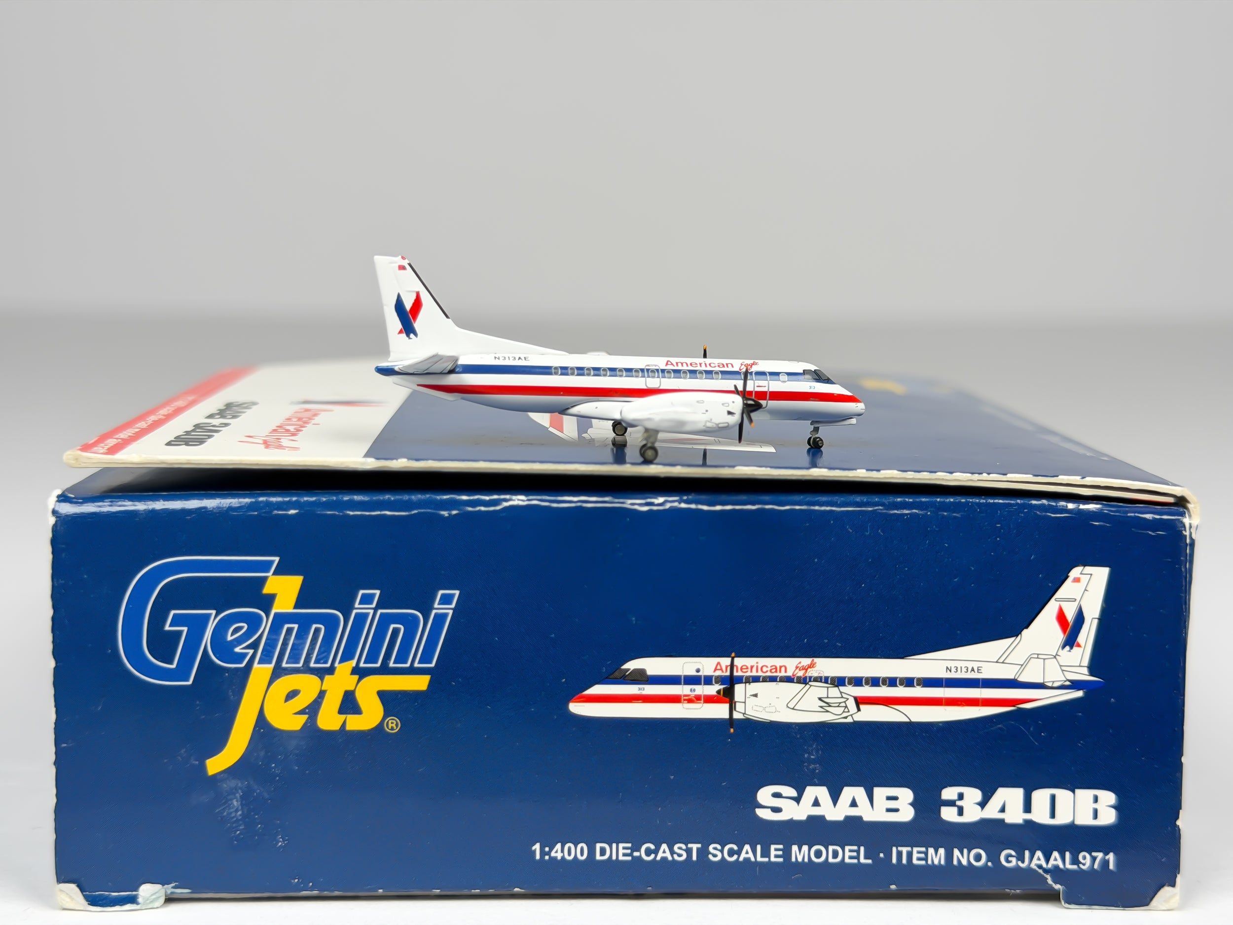 American Eagle Saab 340 1:400 Gemini Jets N313AE (GJAAL971)