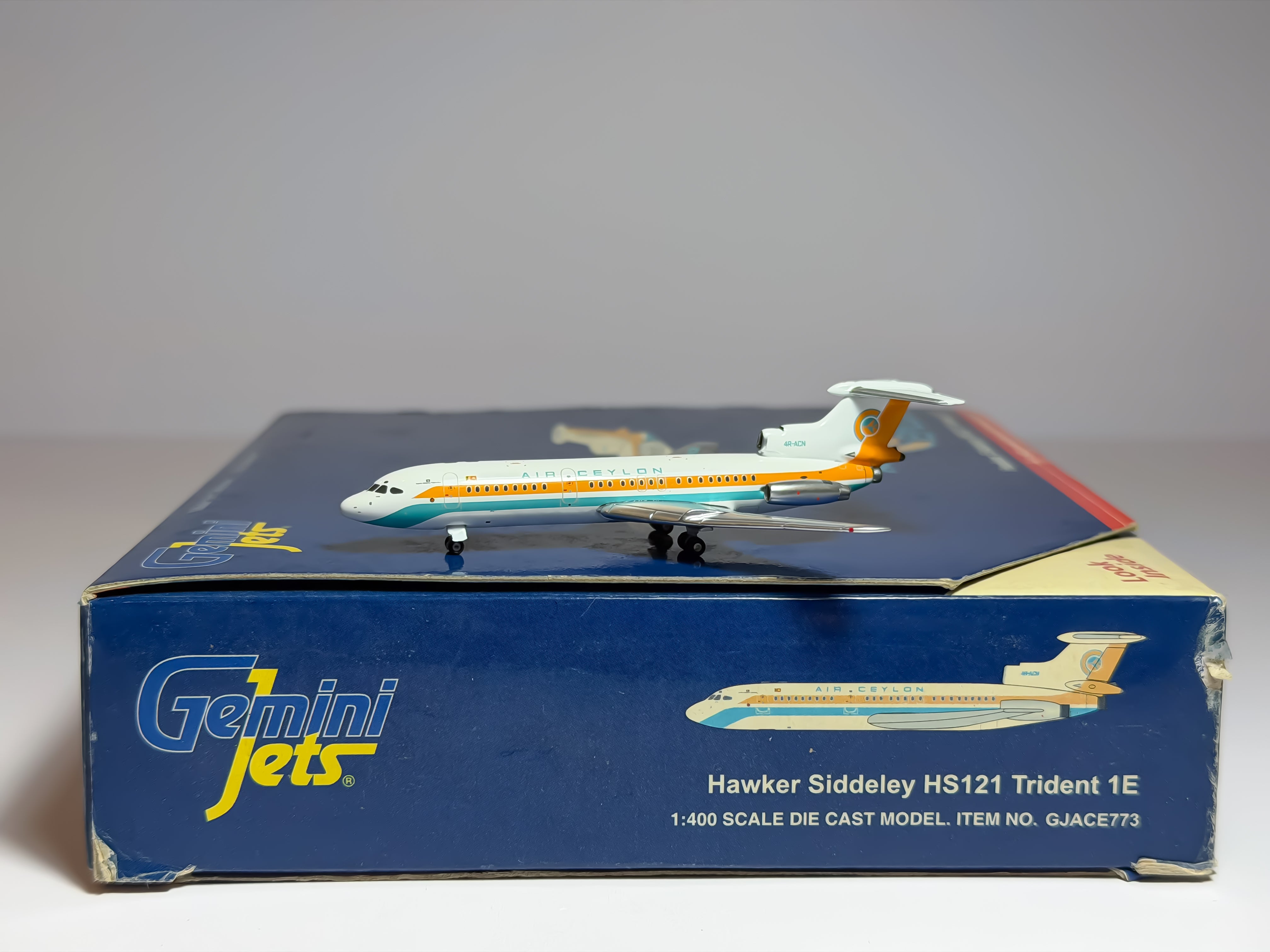 Air Ceylon Hawker Siddeley HS-121 Trident 1:400 Gemini Jets 4R-ACN (GJACE773)