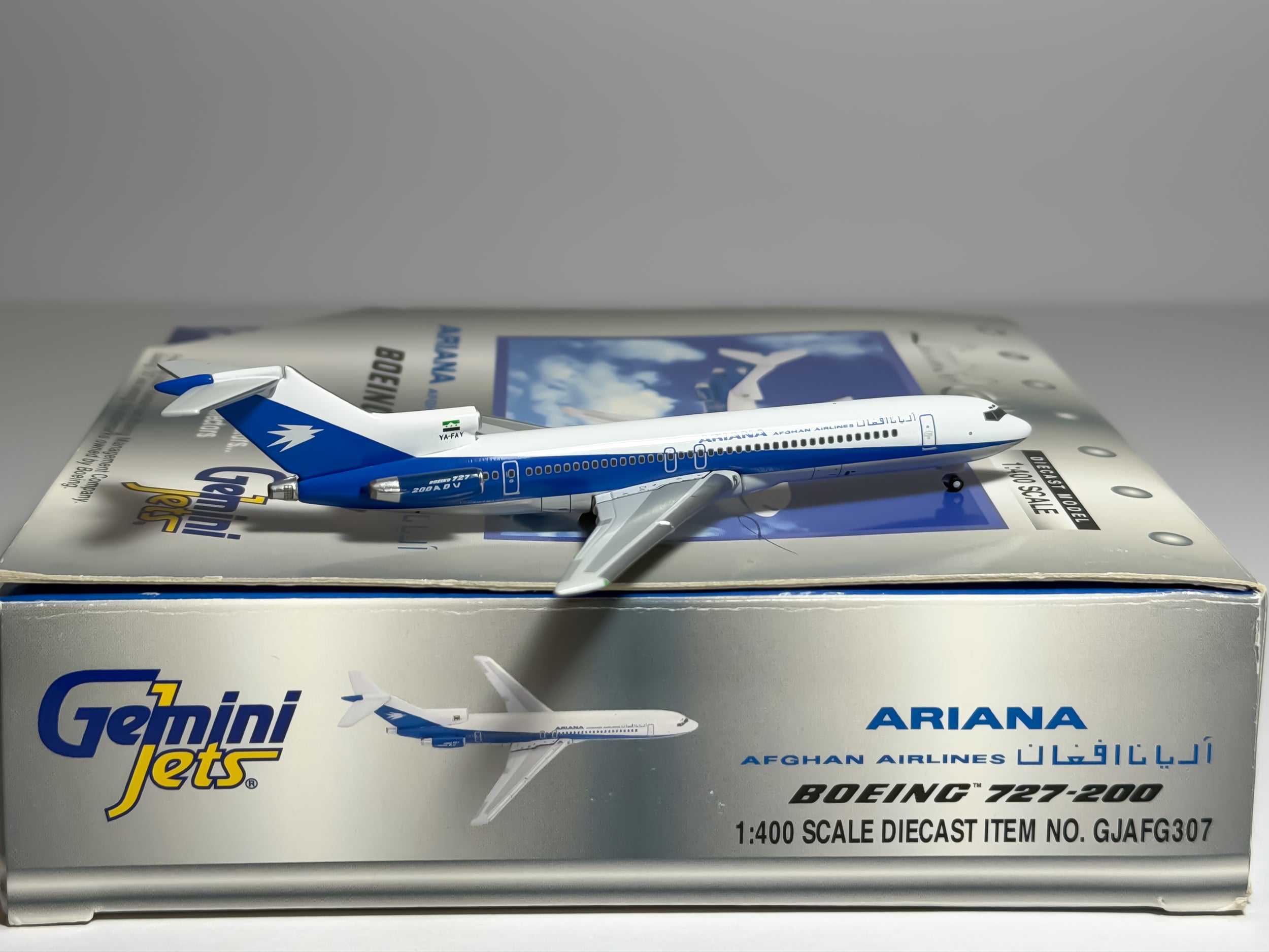 Ariana Afghan Airlines Boeing 727-200 1:400 Gemini Jets YA-FAY (GJAFG307)