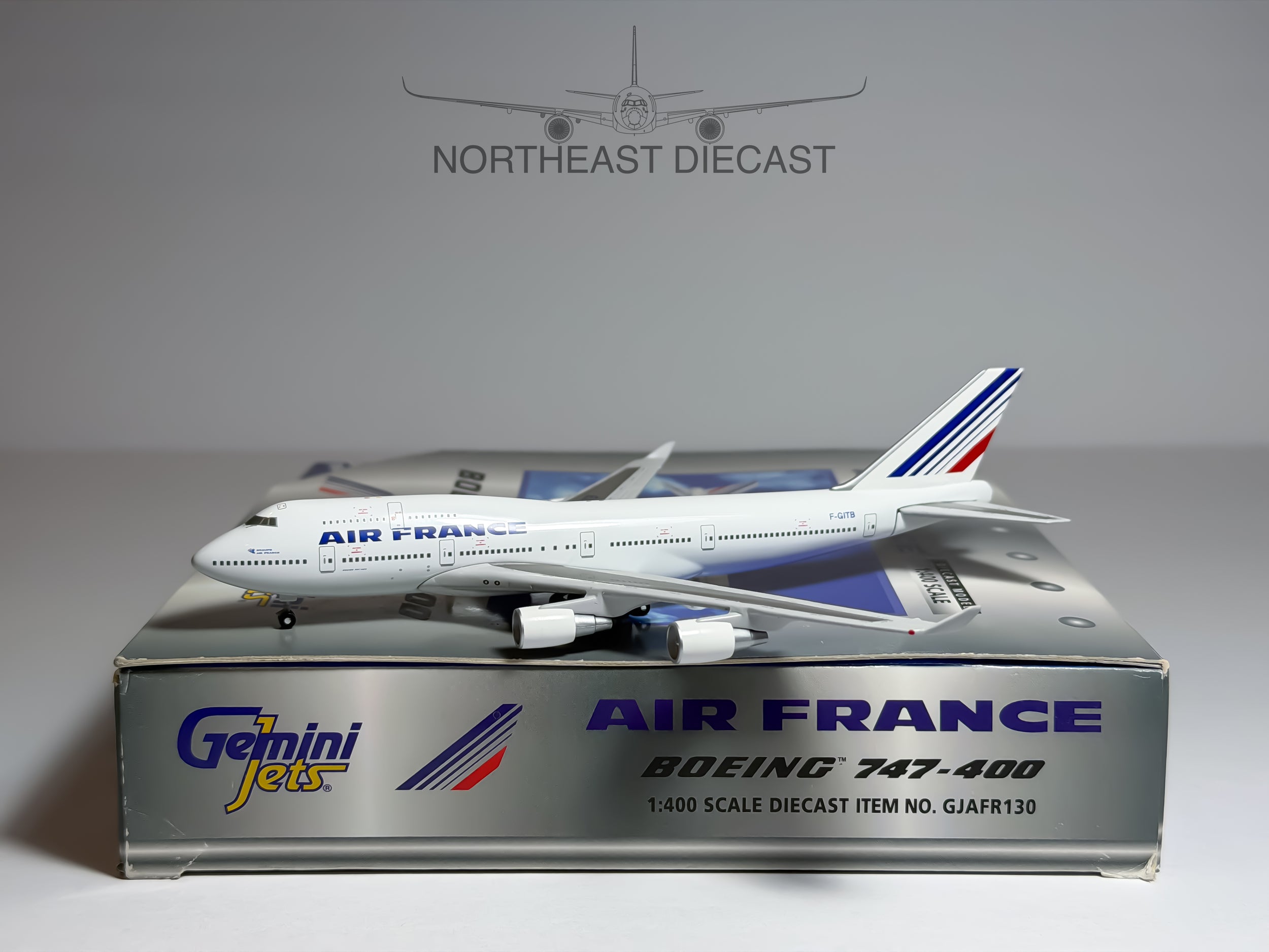 Air France Boeing 747-400 1:400 Gemini Jets F-GITB (GJAFR130)