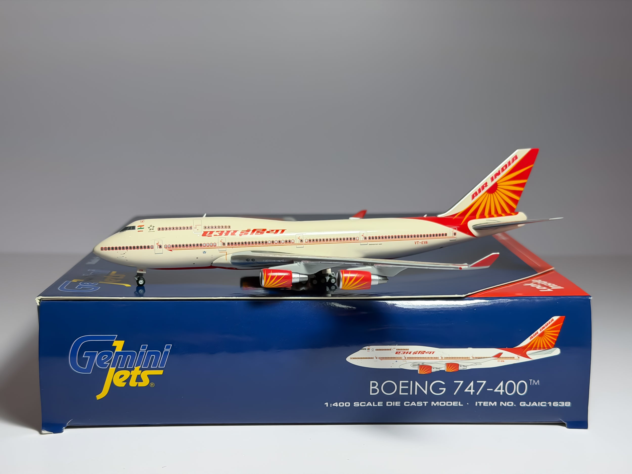 Air India Boeing 747-400 1:400 Gemini Jets VT-EVA (GJAIC1638)