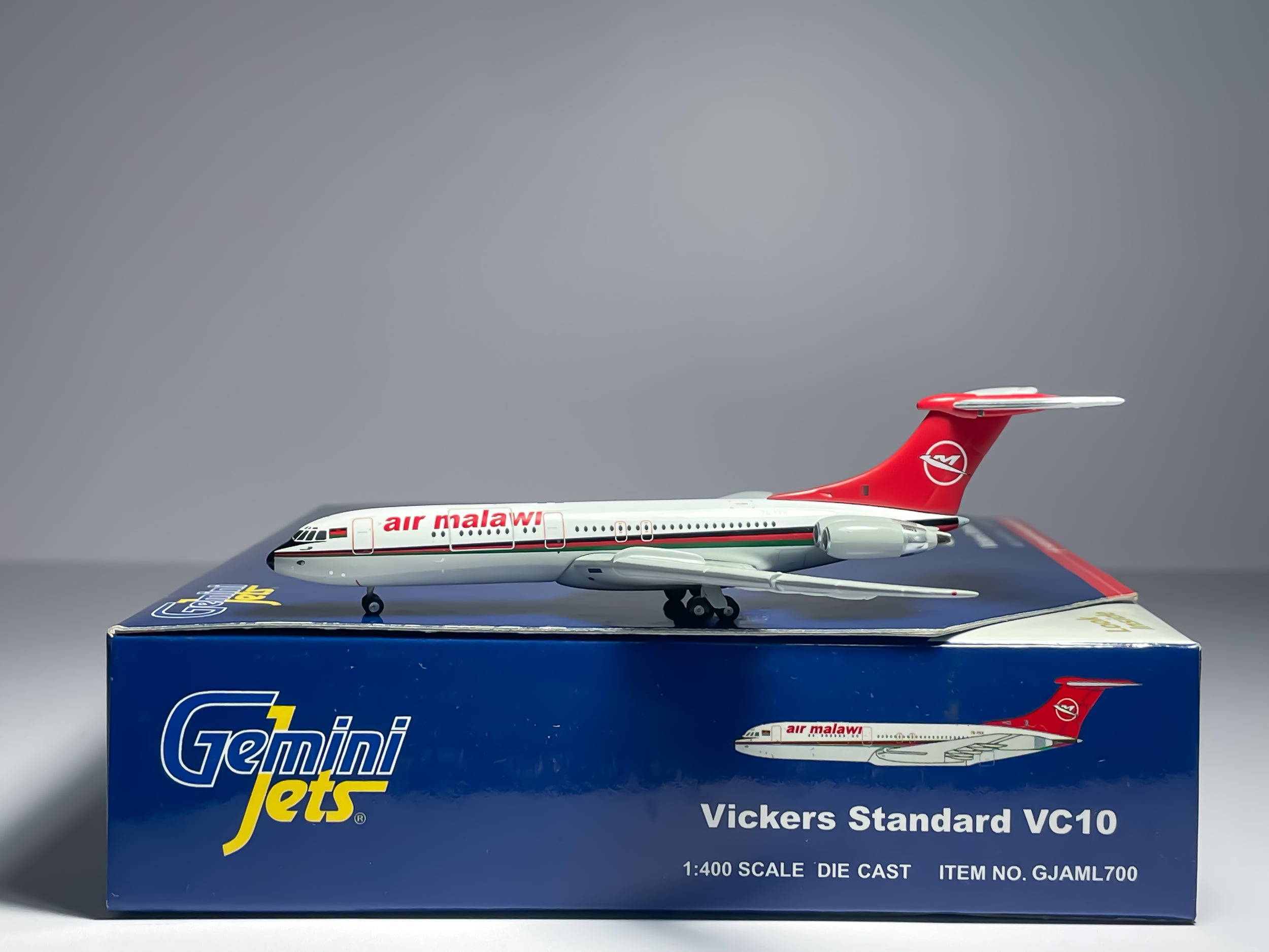 Air Malawi Vickers VC-10 1:400 Gemini Jets 7Q-YKH (GJAML700)