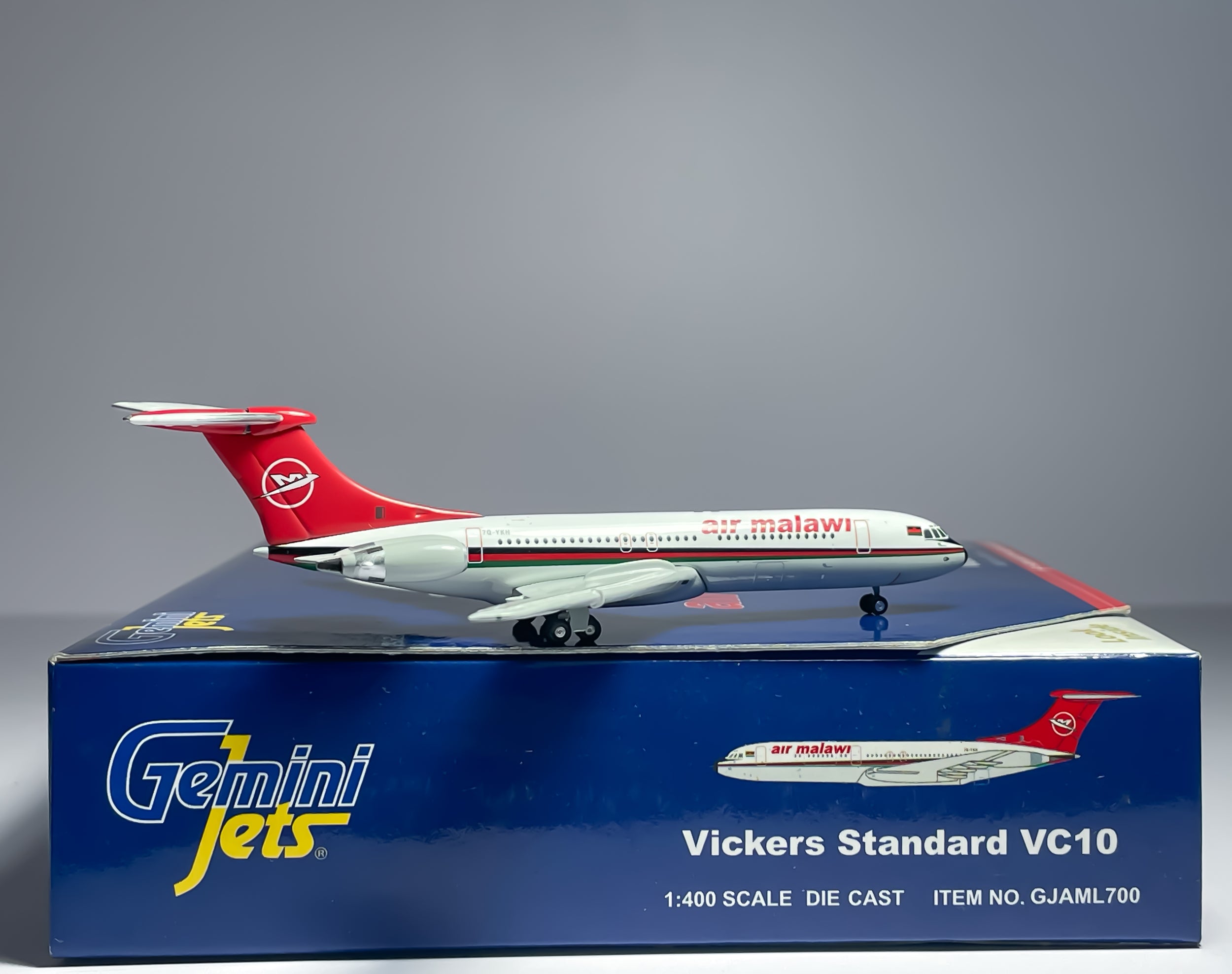 Air Malawi Vickers VC-10 1:400 Gemini Jets 7Q-YKH (GJAML700)