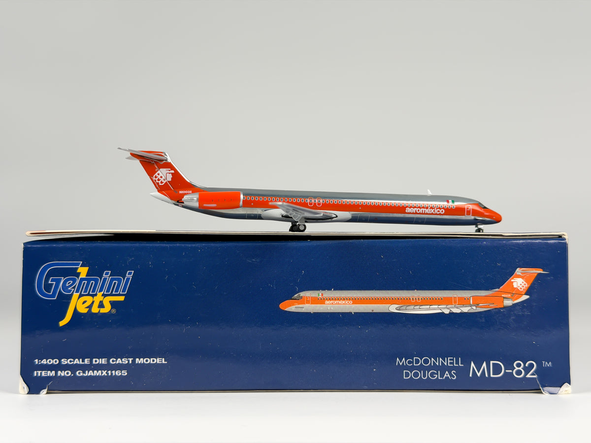 Aeromexico McDonnell Douglas MD-82 1:400 Gemini Jets N1003X (GJAMX1165)