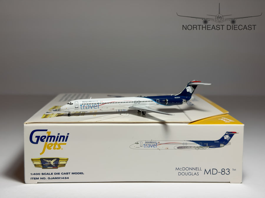 Aeromexico Travel McDonnell Douglas MD-83 1:400 Gemini Jets N848SH (GJAMX1434)