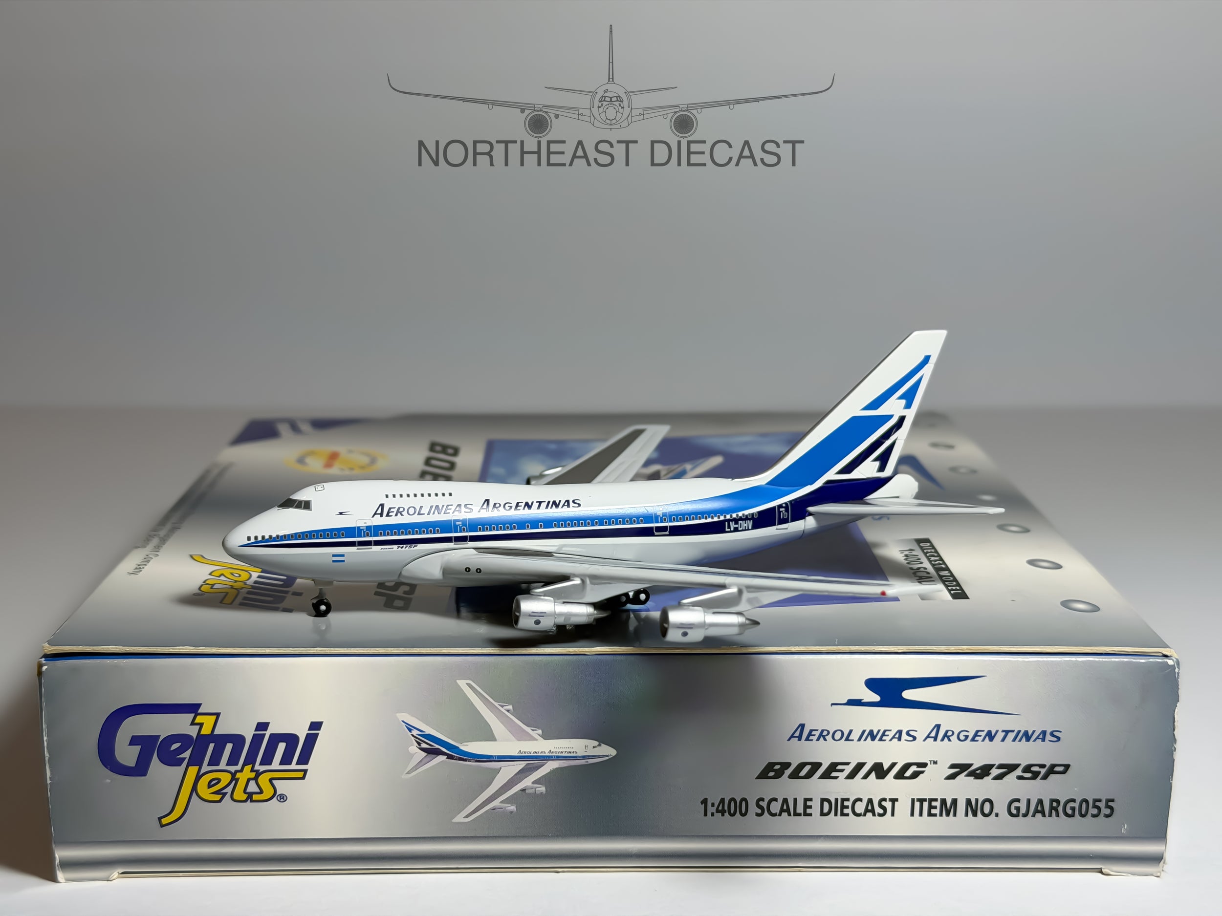 Aerolineas Argentinas Boeing 747SP 1:400 Gemini Jets LV-DHV (GJARG055)