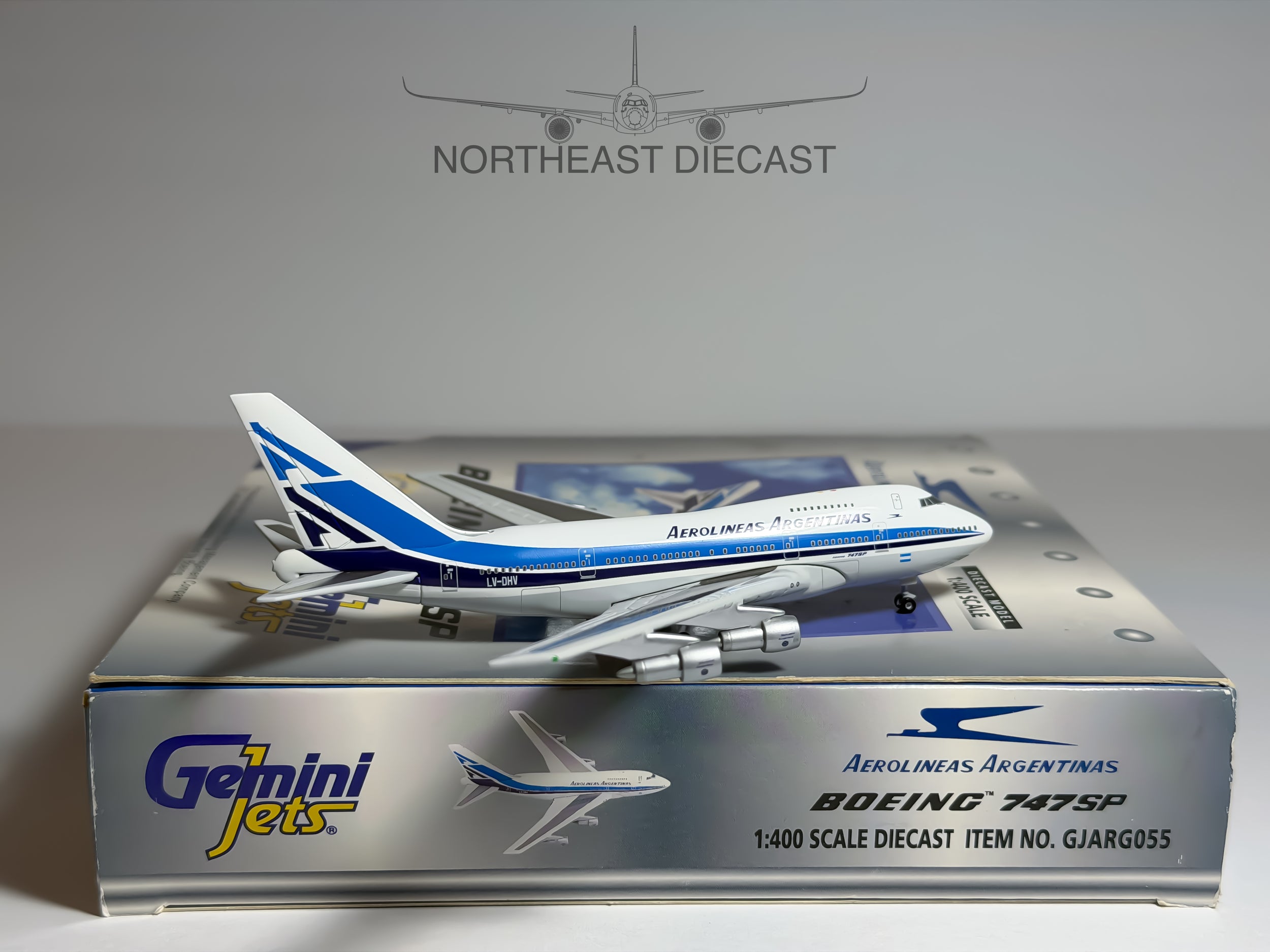 Aerolineas Argentinas Boeing 747SP 1:400 Gemini Jets LV-DHV (GJARG055)
