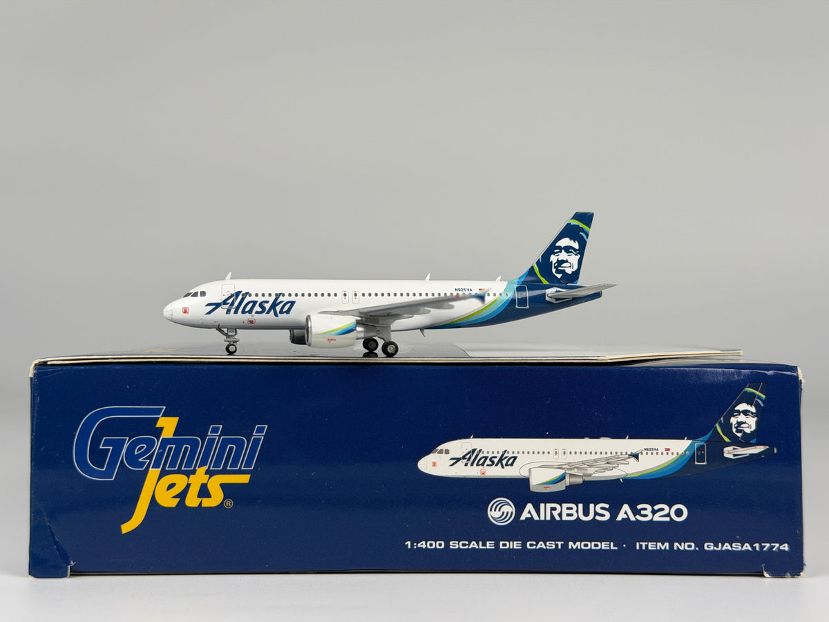 Alaska Airlines Airbus A320-200 1:400 Gemini Jets N625VA (GJASA1774)