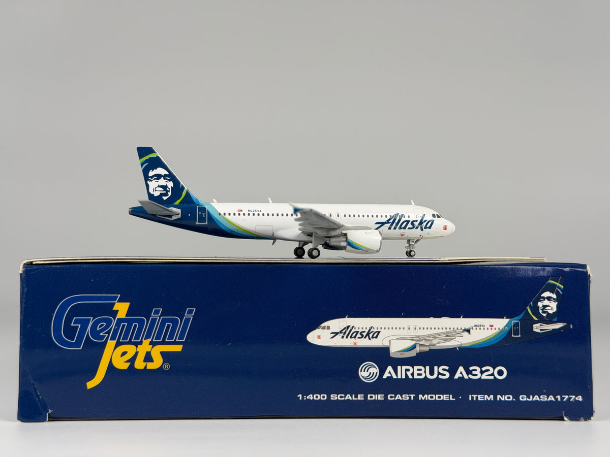 Alaska Airlines Airbus A320-200 1:400 Gemini Jets N625VA (GJASA1774)
