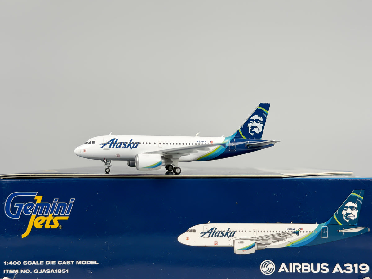 Alaska Airlines Airbus A319 1:400 Gemini Jets N530VA (GJASA1851)