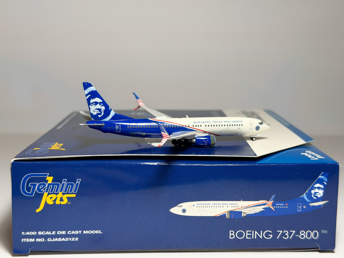 Alaska Airlines Boeing 737-800 1:400 Gemini Jets N570AS (GJASA2122)
