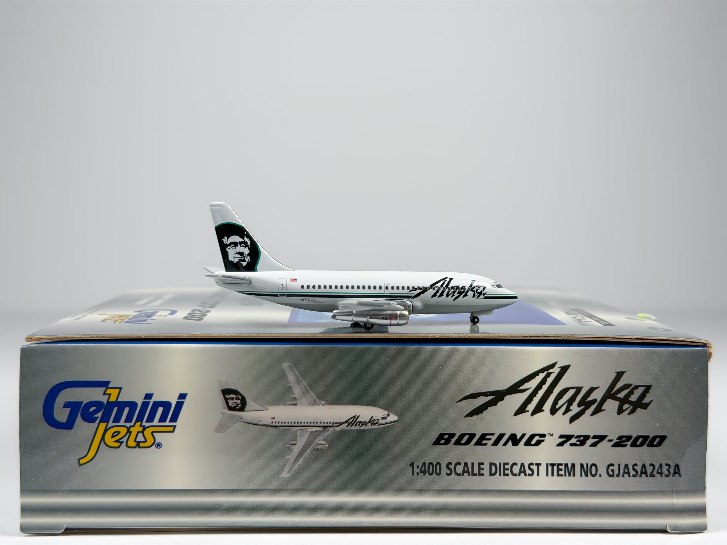 Alaska Airlines Boeing 737-200 1:400 Gemini Jets N730AS (GJASA243A)