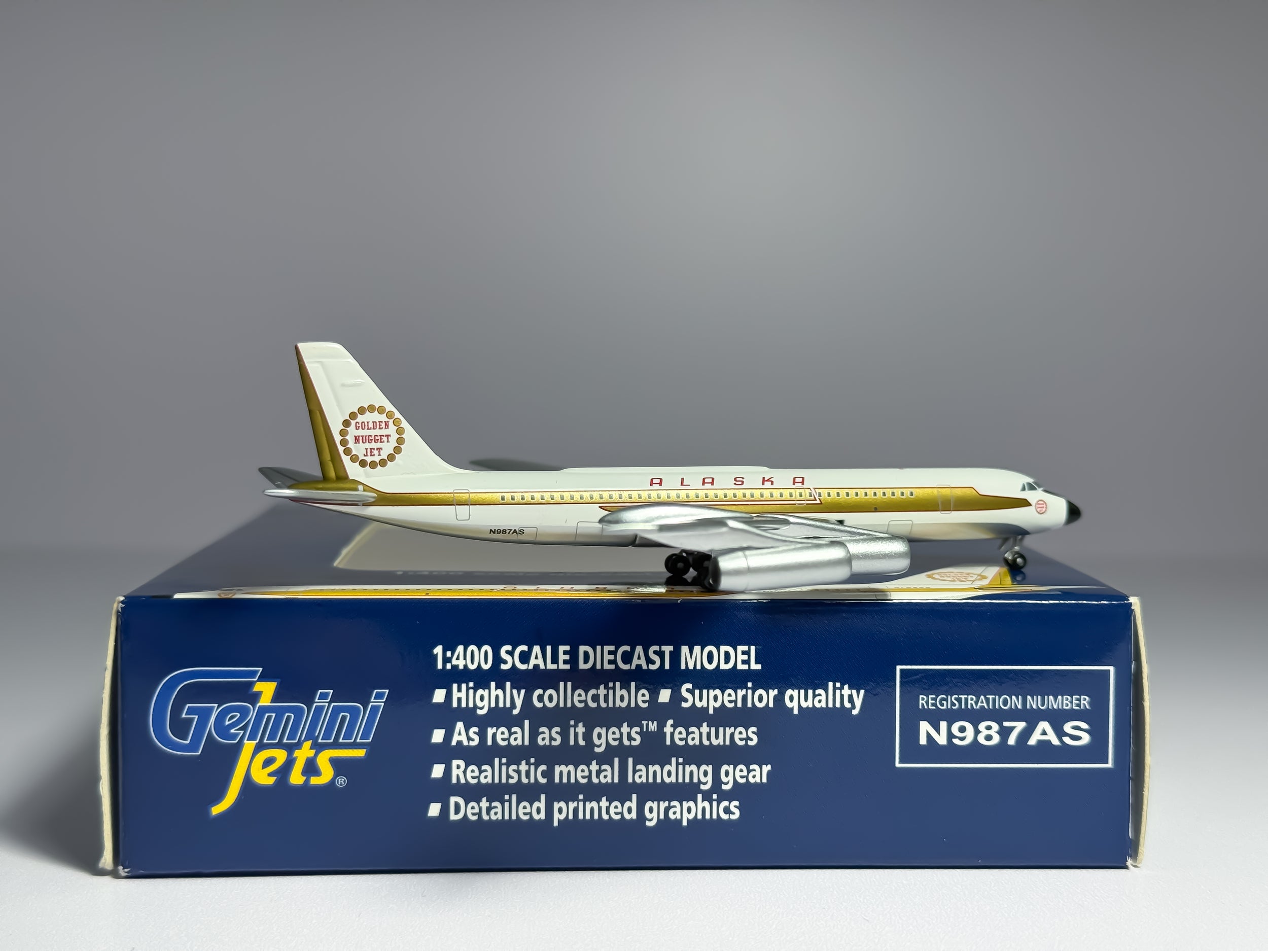 Alaska Airlines Convair CV-990 1:400 Aeroclassics N987AS (GJASA539)