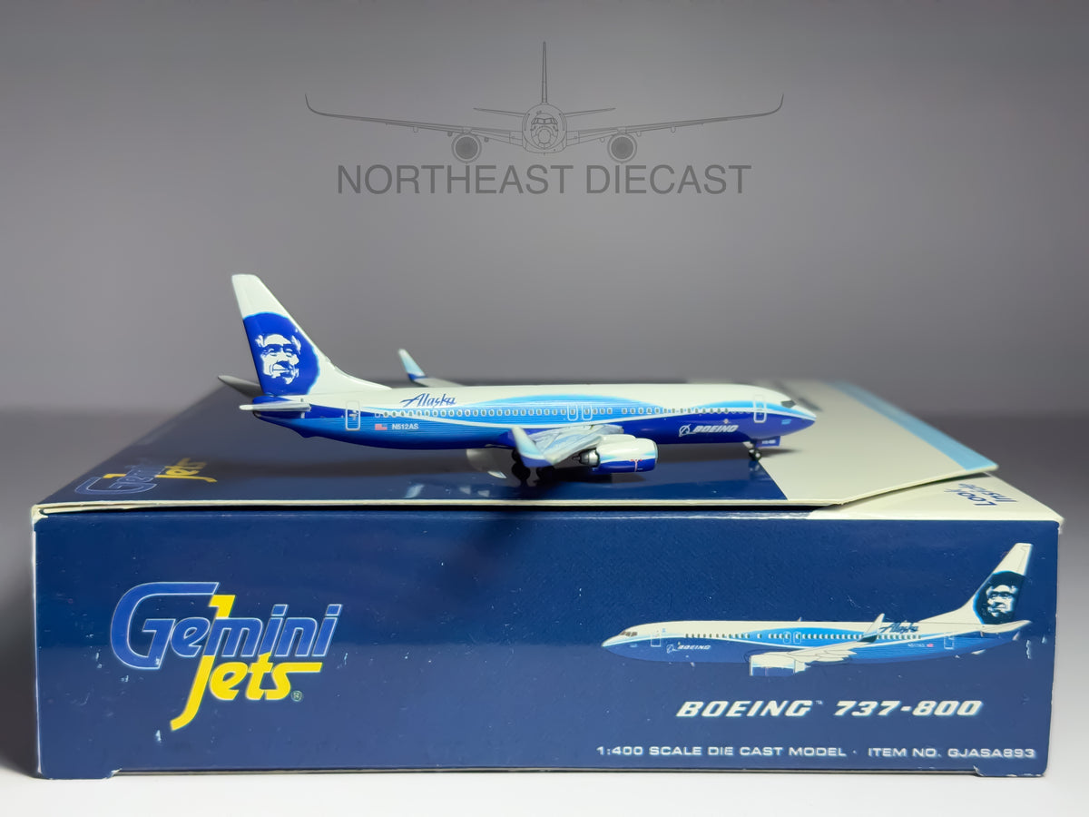 Alaska Airlines Boeing 737-800 1:400 Gemini Jets N512AS (GJASA893)