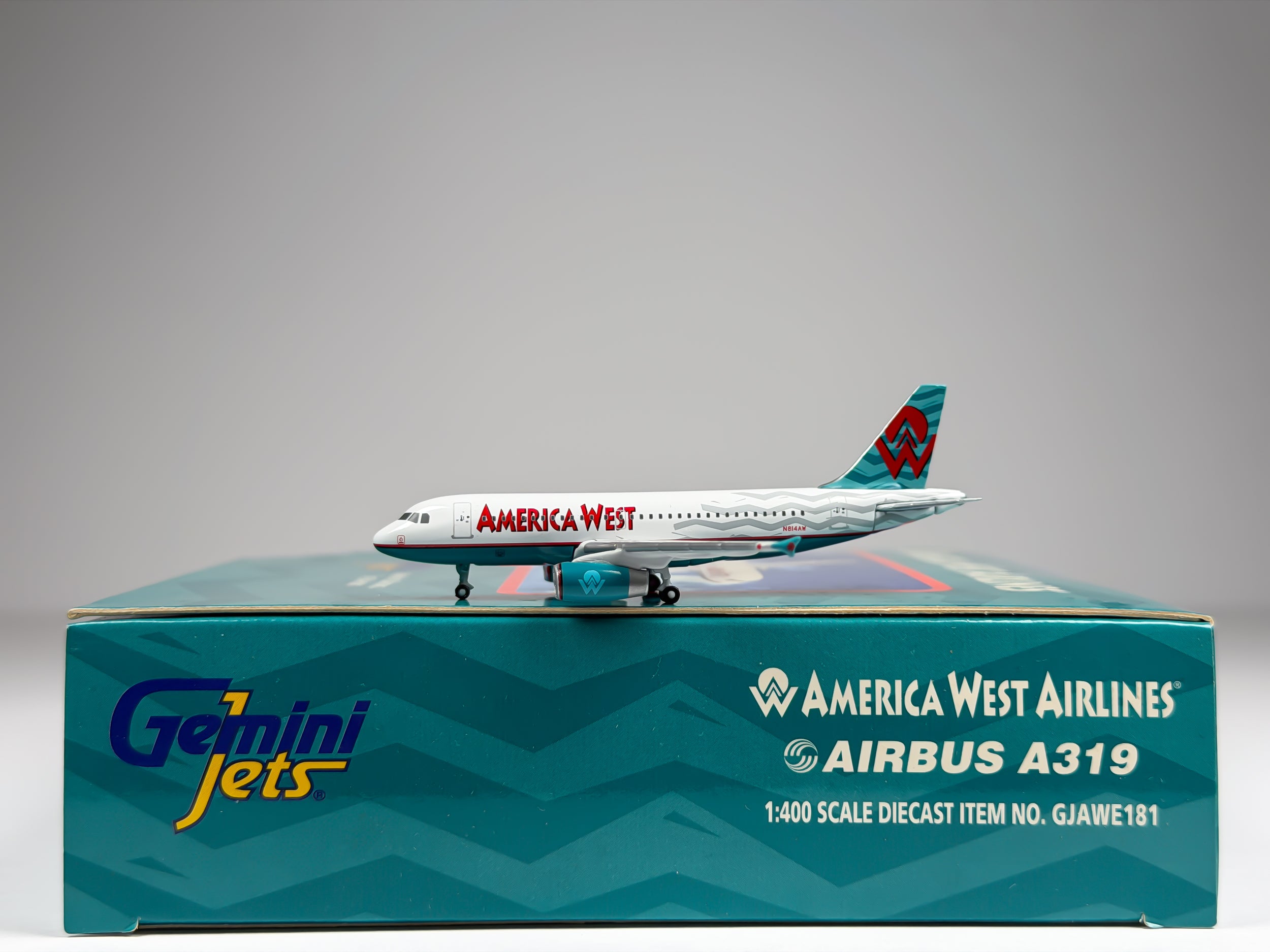 America West Airbus A319 1:400 Gemini Jets N814AW (GJAWE181)