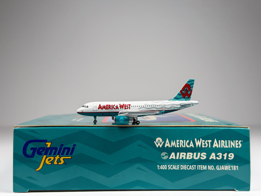 America West Airbus A319 1:400 Gemini Jets N814AW (GJAWE181)