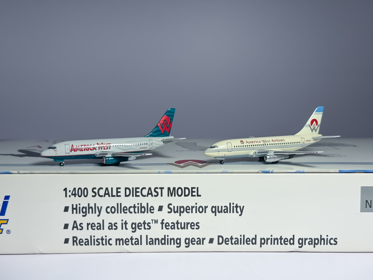 America West Boeing 737-200 1:400 Gemini Jets N126AW & N189AW (GJAWE542)