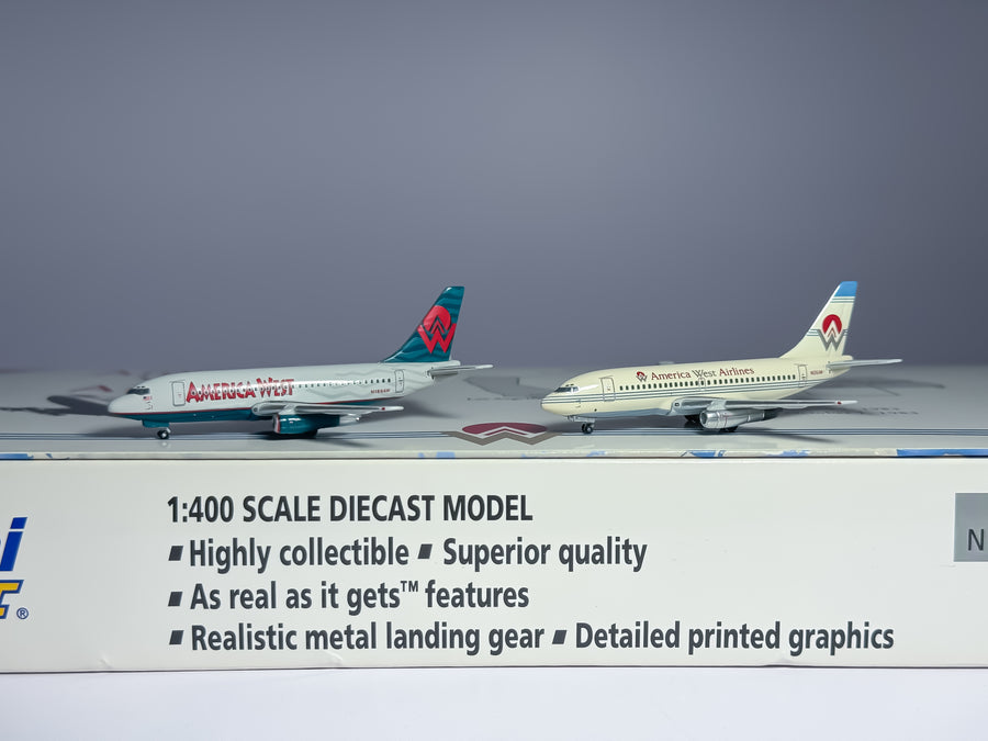America West Boeing 737-200 1:400 Gemini Jets N126AW & N189AW (GJAWE542)