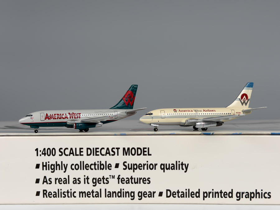 America West Boeing 737-200 1:400 Gemini Jets N126AW & N189AW (GJAWE542)