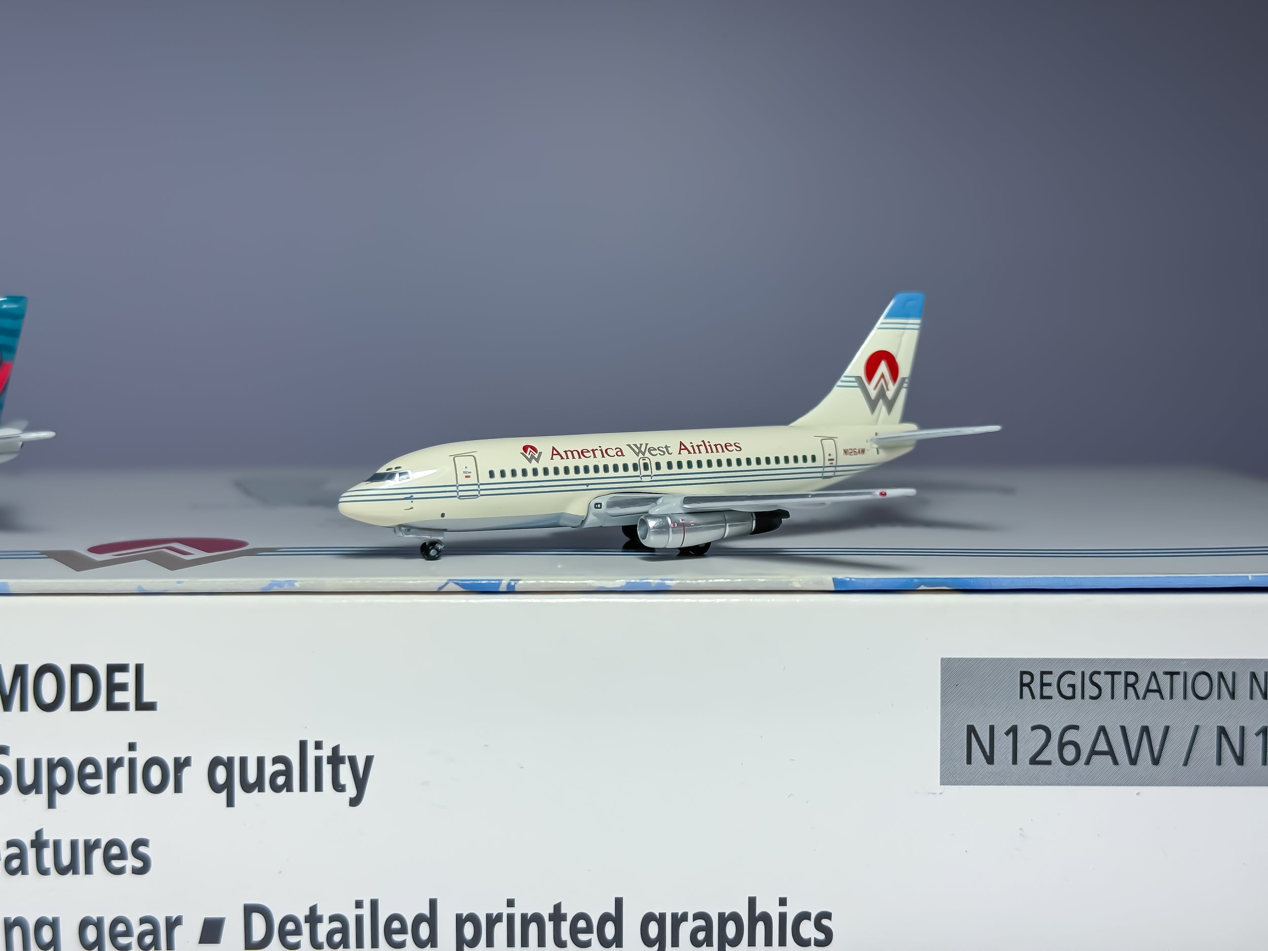 America West Boeing 737-200 1:400 Gemini Jets N126AW & N189AW (GJAWE542)