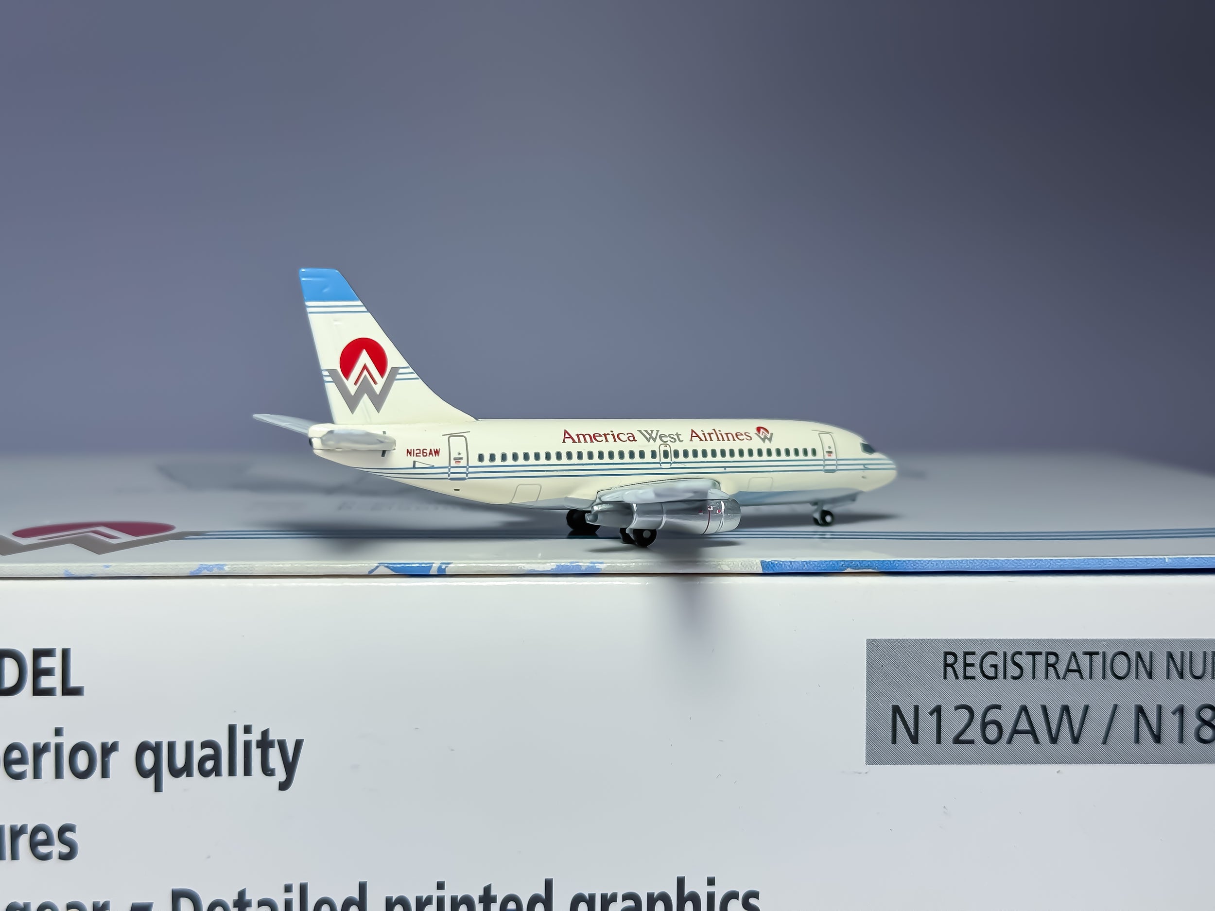 America West Boeing 737-200 1:400 Gemini Jets N126AW & N189AW (GJAWE542)
