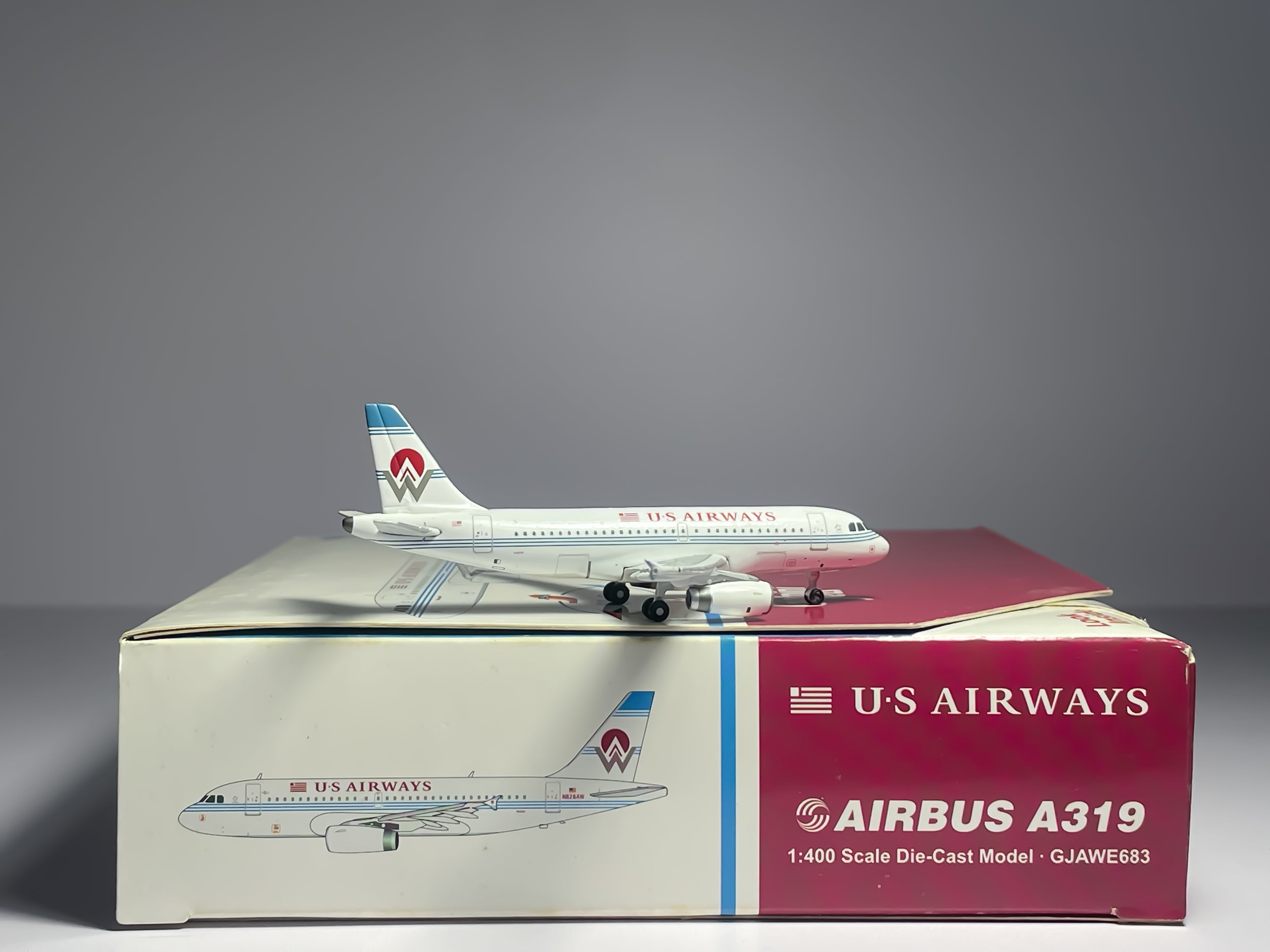 U.S Airways Airbus A319 1:400 Gemini Jets N828AW (GJAWE683)