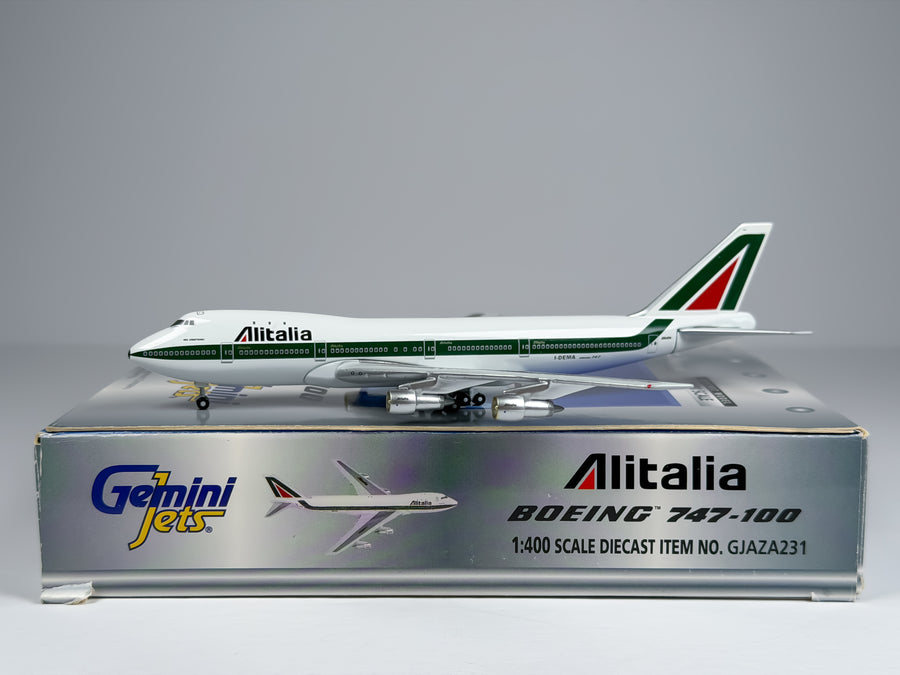 Alitalia Boeing 747-100 1:400 Gemini Jets I-DEMA (GJAZA231)