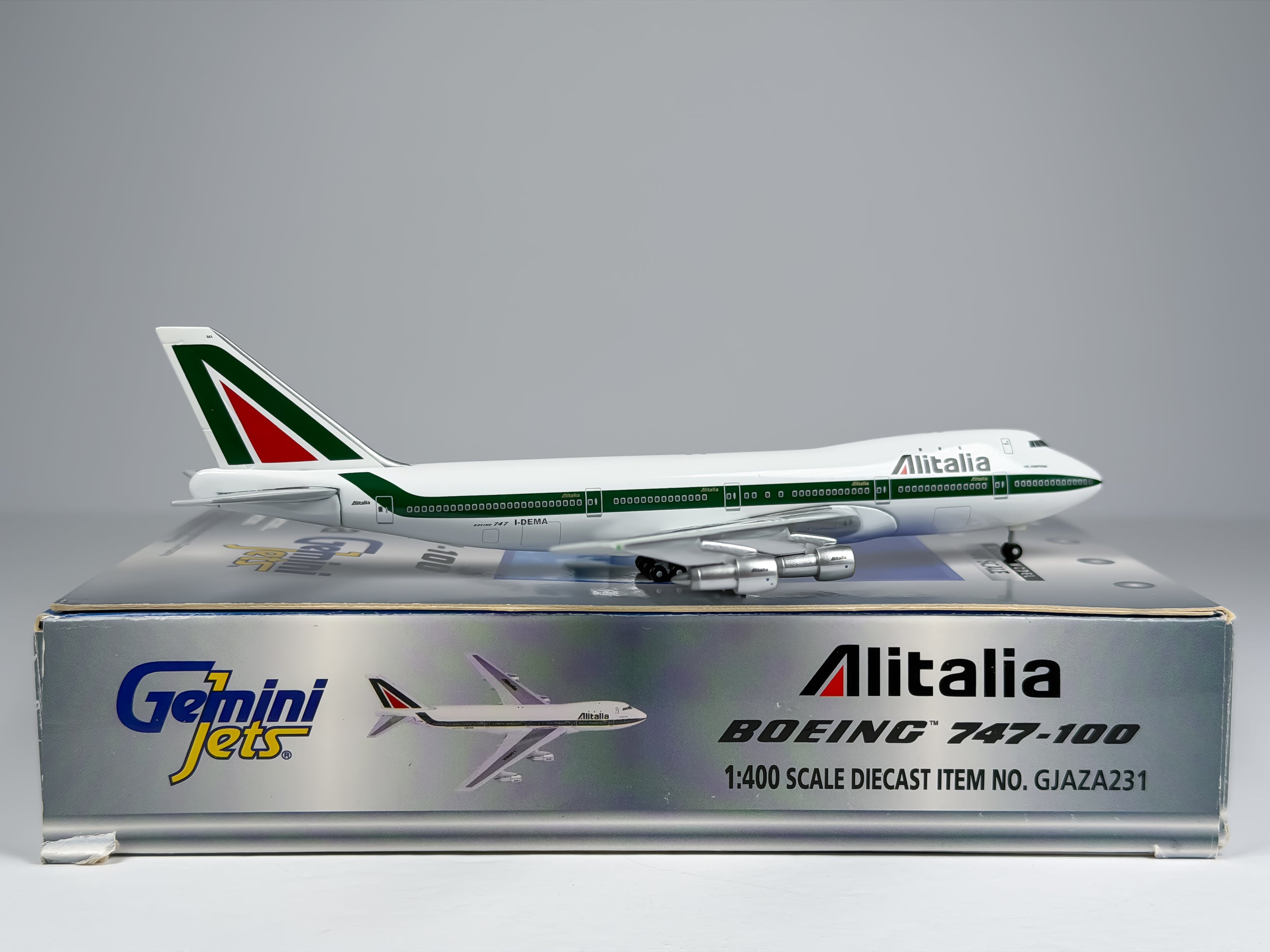 Alitalia Boeing 747-100 1:400 Gemini Jets I-DEMA (GJAZA231)
