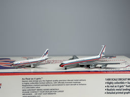 Britannia Airways Boeing 737-200 & 707-300 1:400 Gemini Jets G-BAZH & G-AYSI (GJBAL610)