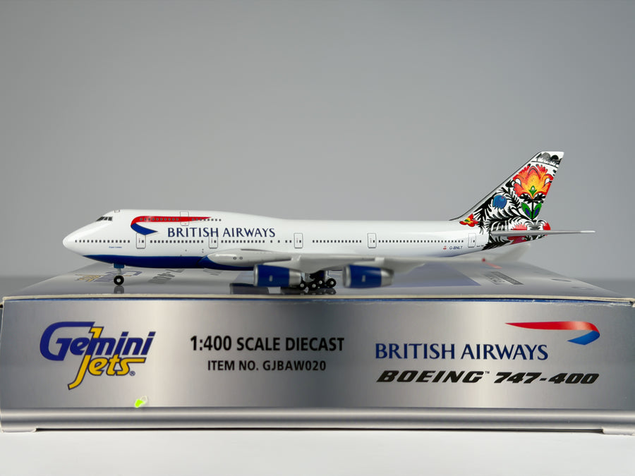 British Airways Boeing 747-400 1:400 Gemini Jets G-BNLT (GJBAW020)