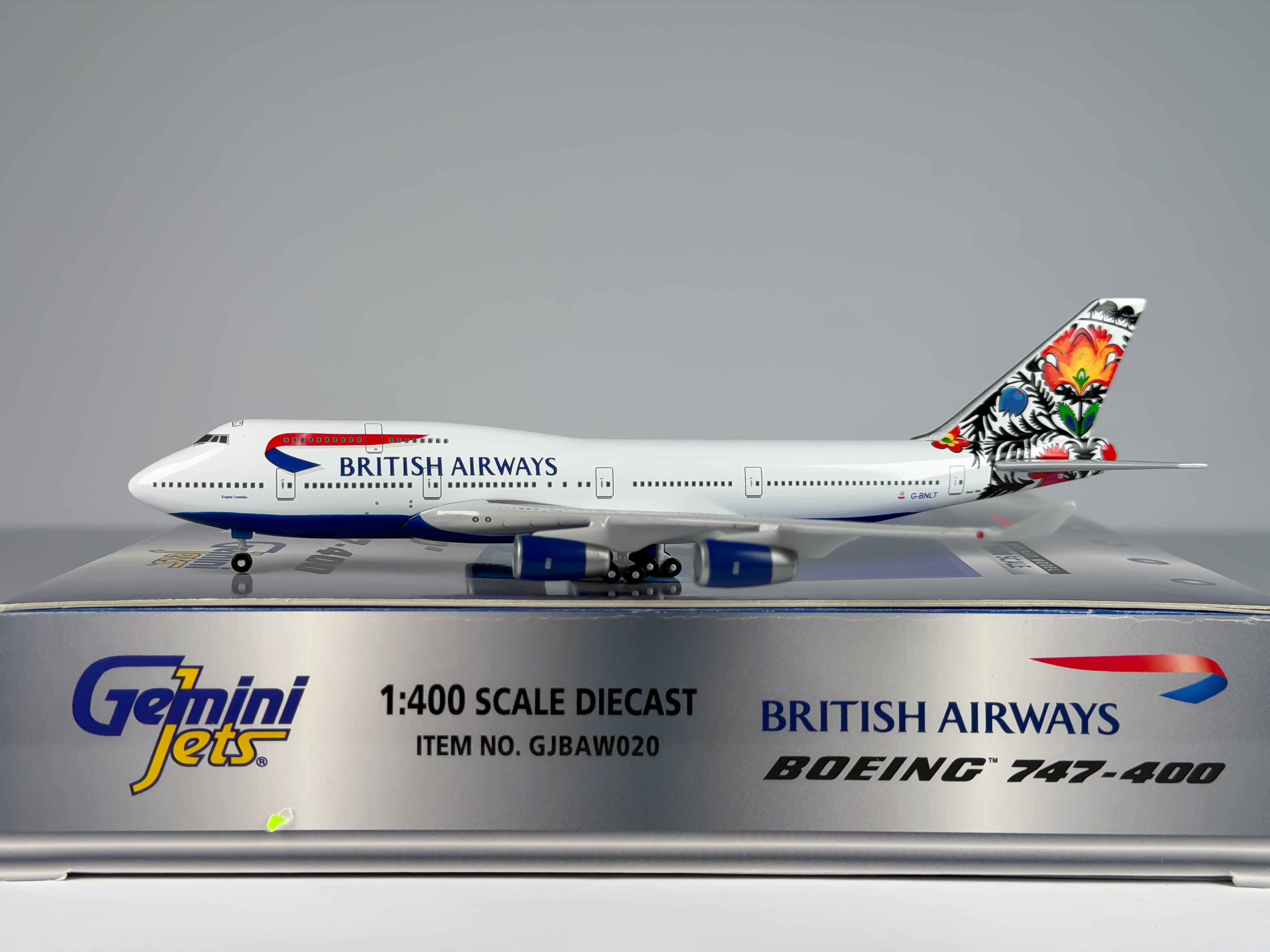 British Airways Boeing 747-400 1:400 Gemini Jets G-BNLT (GJBAW020)