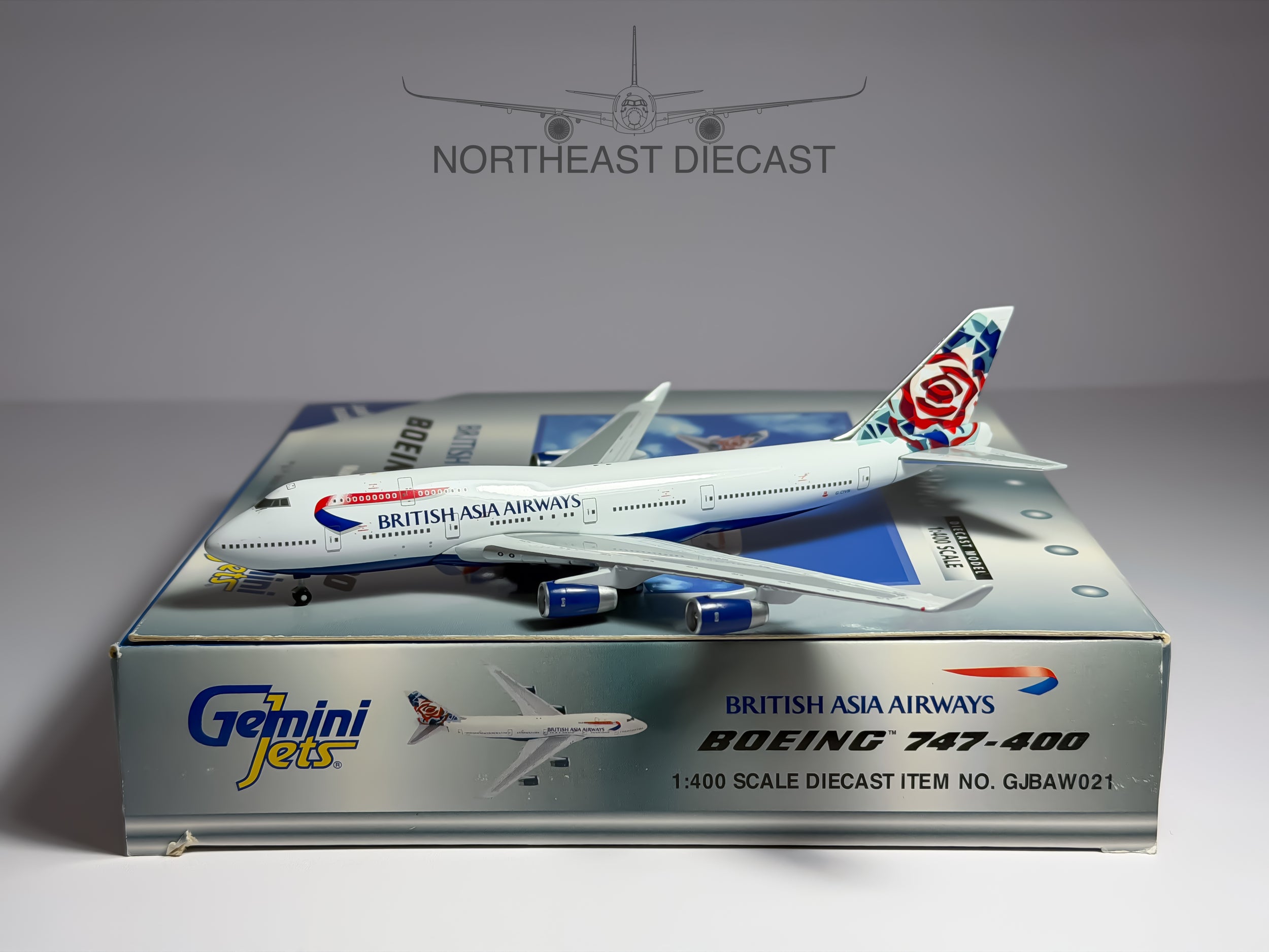 British Airways Boeing 747-400 1:400 Gemini Jets G-CIVB (GJBAW021)